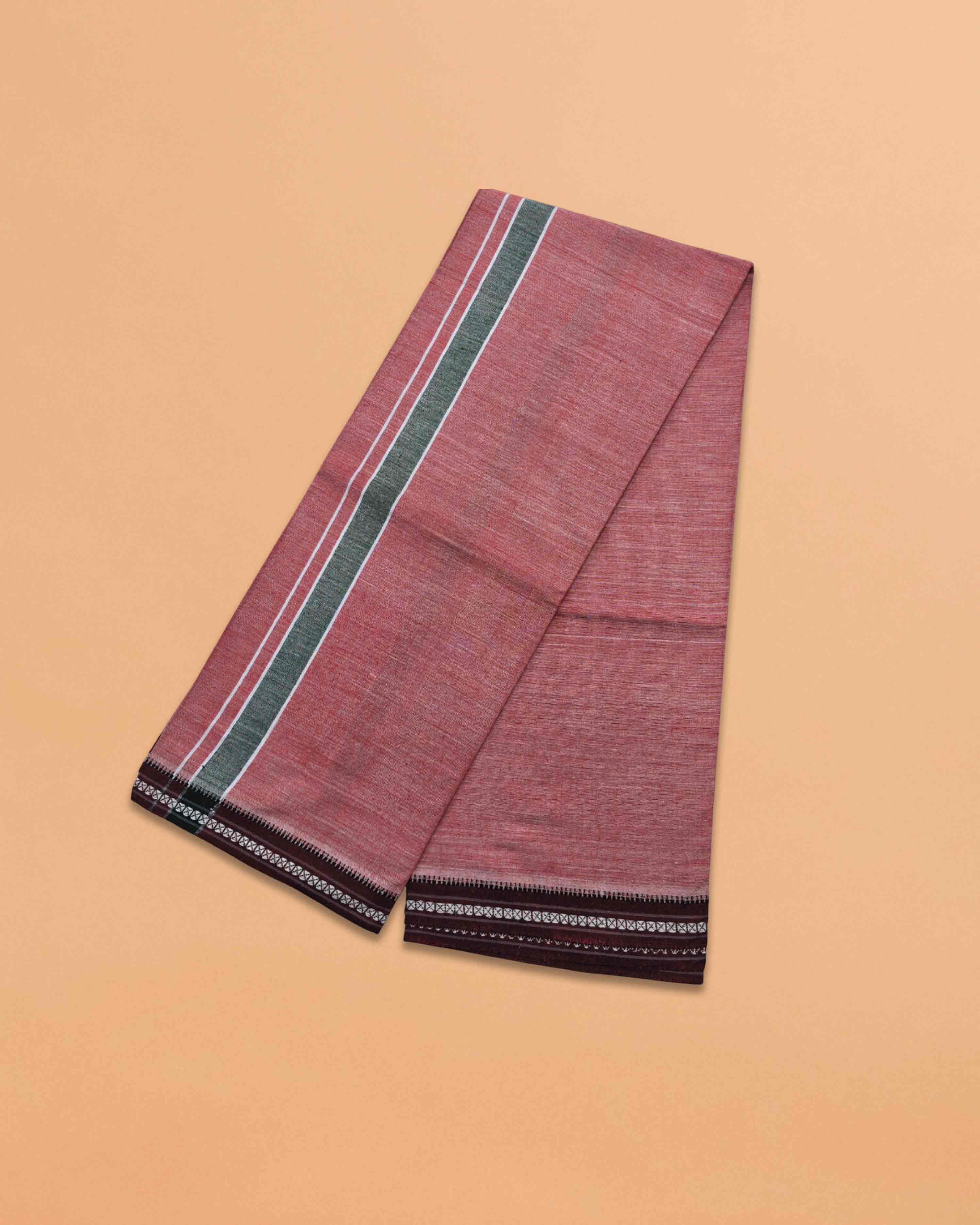 Men's Cotton Home Wear Handloom Dhoti's Colour Dhoti | Kerala Thalapathi Border Single/Kavi Mundus | Men's Temple Wear | Devotional Wear | Pure Cotton Dhoti