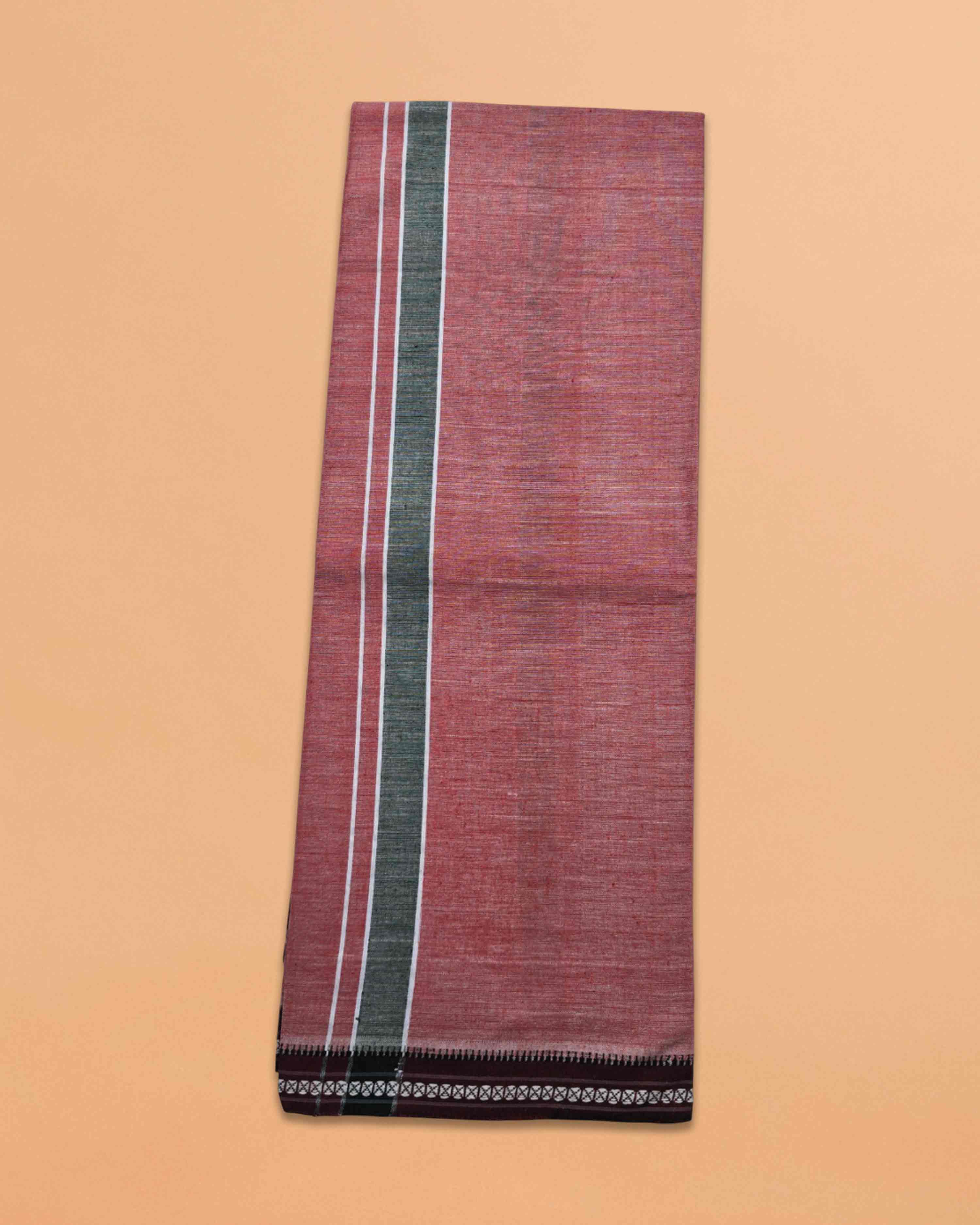 Men's Cotton Home Wear Handloom Dhoti's Colour Dhoti | Kerala Thalapathi Border Single/Kavi Mundus | Men's Temple Wear | Devotional Wear | Pure Cotton Dhoti