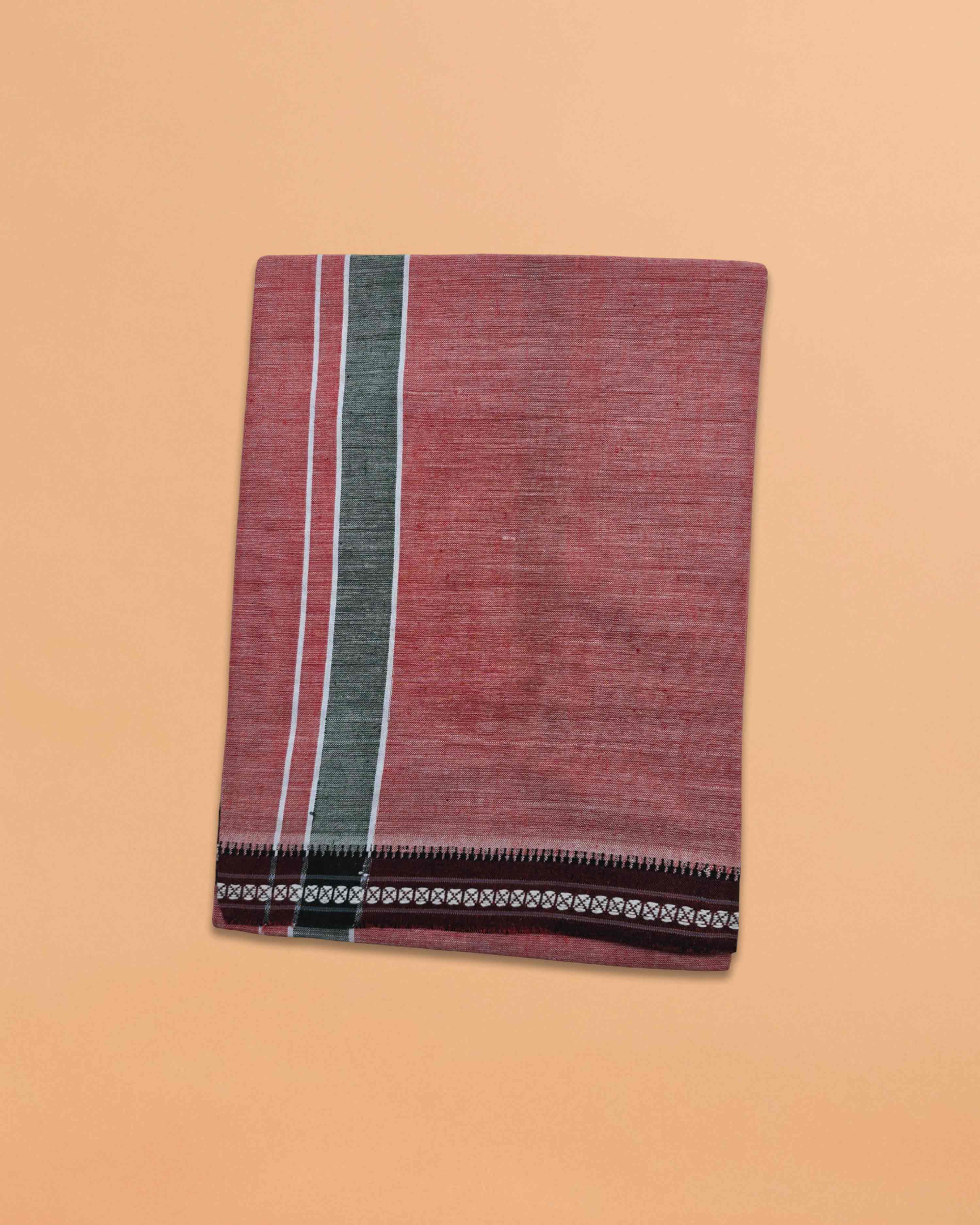 Men's Cotton Home Wear Handloom Dhoti's Colour Dhoti | Kerala Thalapathi Border Single/Kavi Mundus | Men's Temple Wear | Devotional Wear | Pure Cotton Dhoti