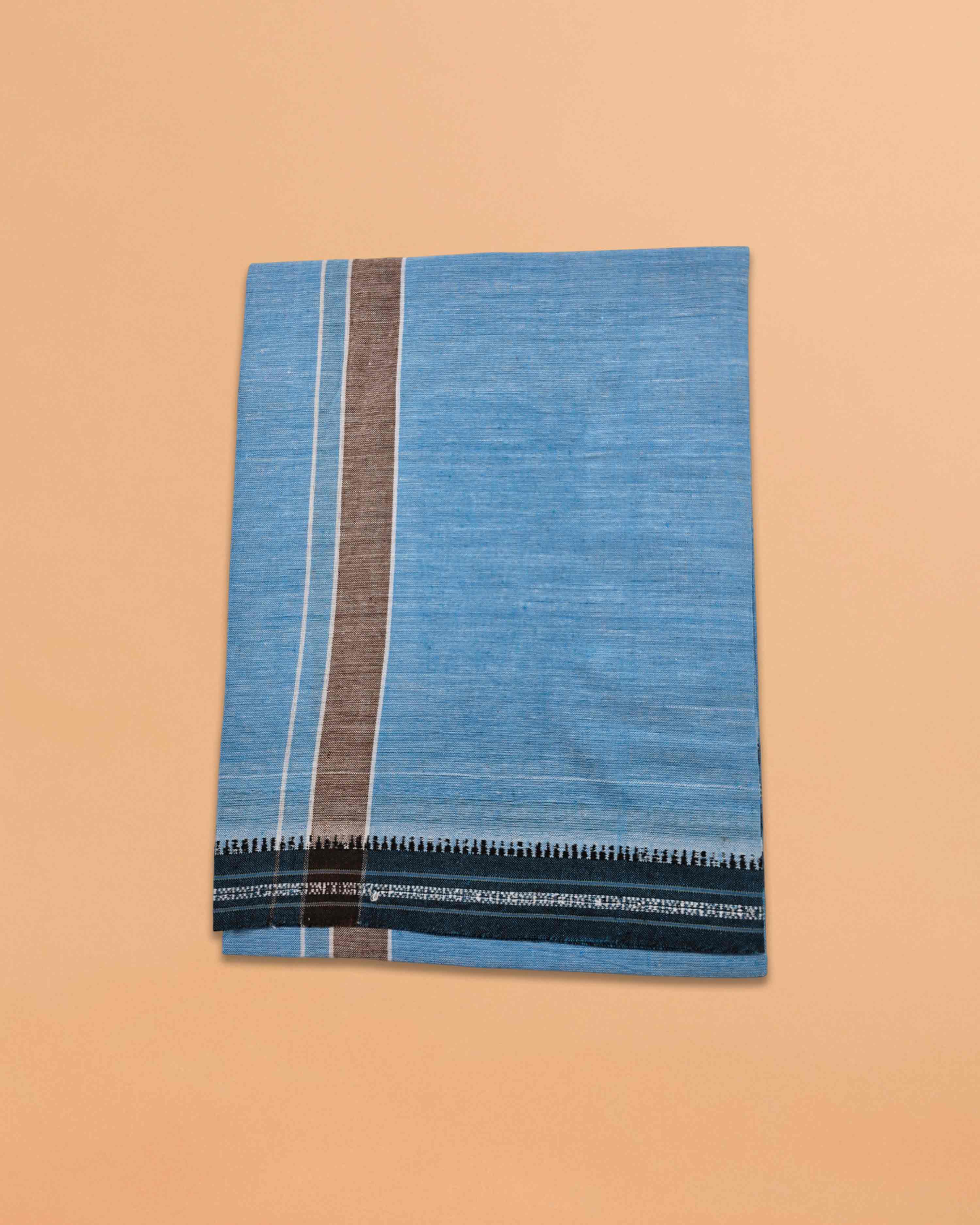 Men's Cotton Home Wear Handloom Dhoti's Colour Dhoti | Kerala Thalapathi Border Single/Kavi Mundus | Men's Temple Wear | Devotional Wear | Pure Cotton Dhoti