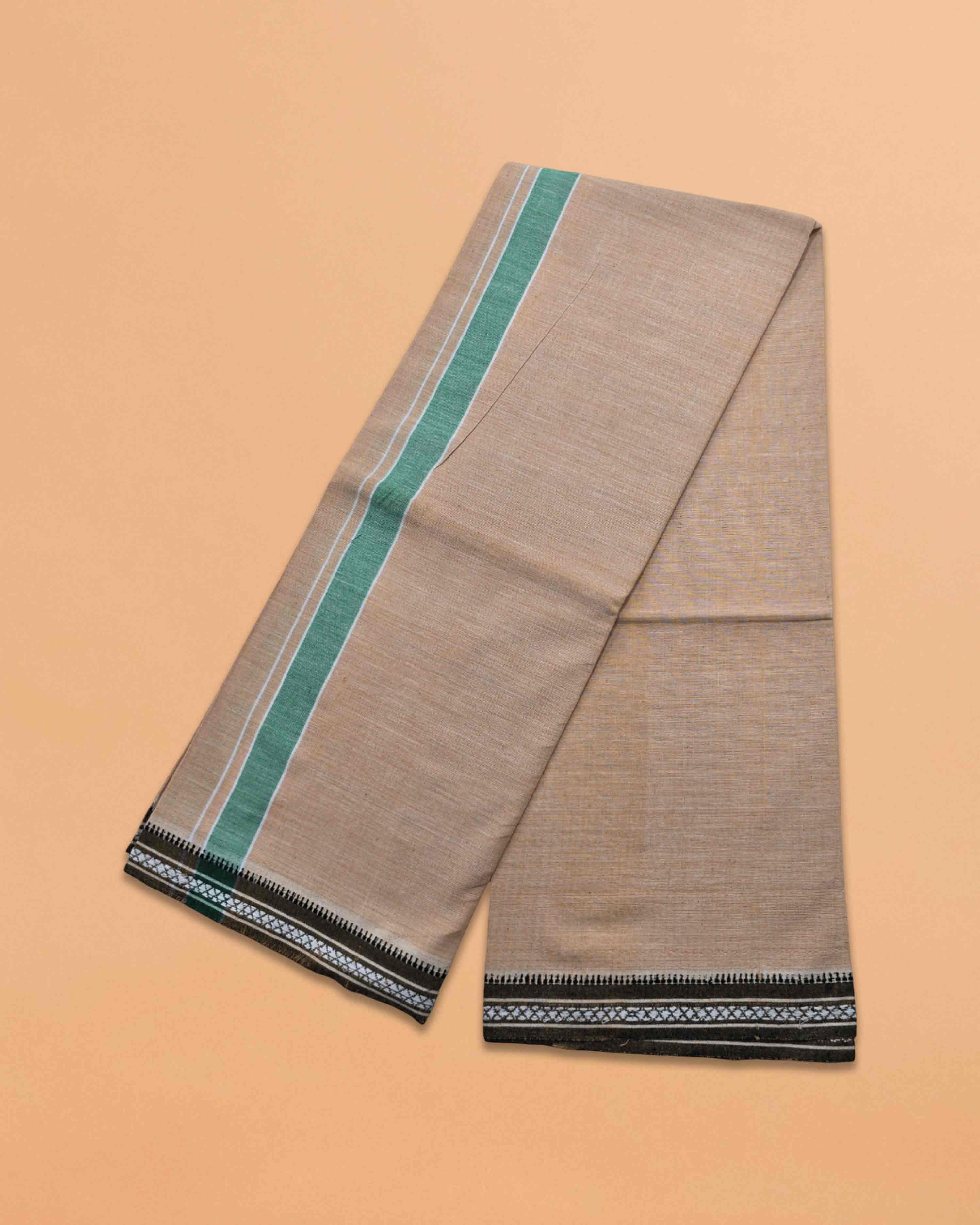 Men's Cotton Home Wear Handloom Dhoti's Colour Dhoti | Kerala Thalapathi Border Single/Kavi Mundus | Men's Temple Wear | Devotional Wear | Pure Cotton Dhoti