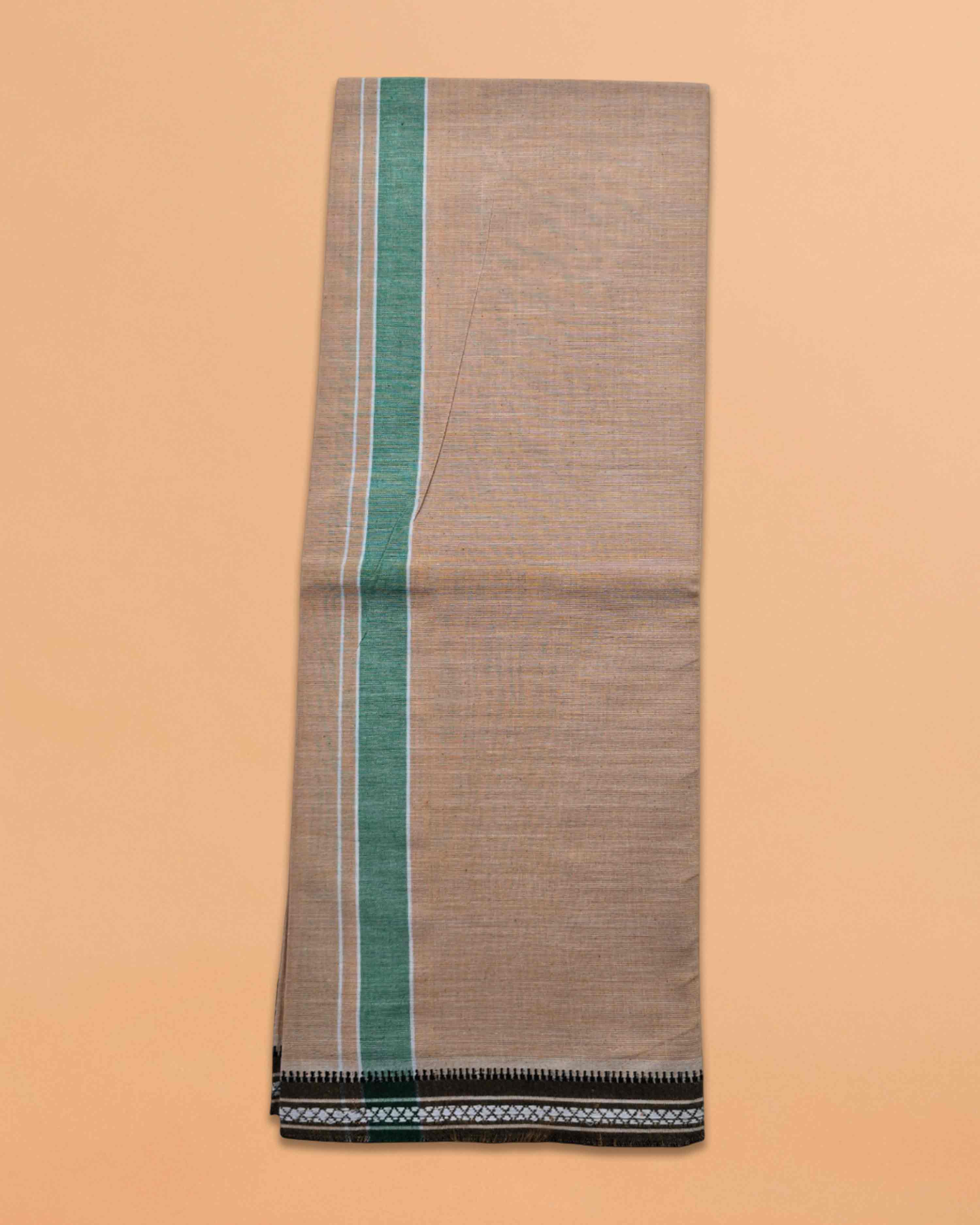 Men's Cotton Home Wear Handloom Dhoti's Colour Dhoti | Kerala Thalapathi Border Single/Kavi Mundus | Men's Temple Wear | Devotional Wear | Pure Cotton Dhoti