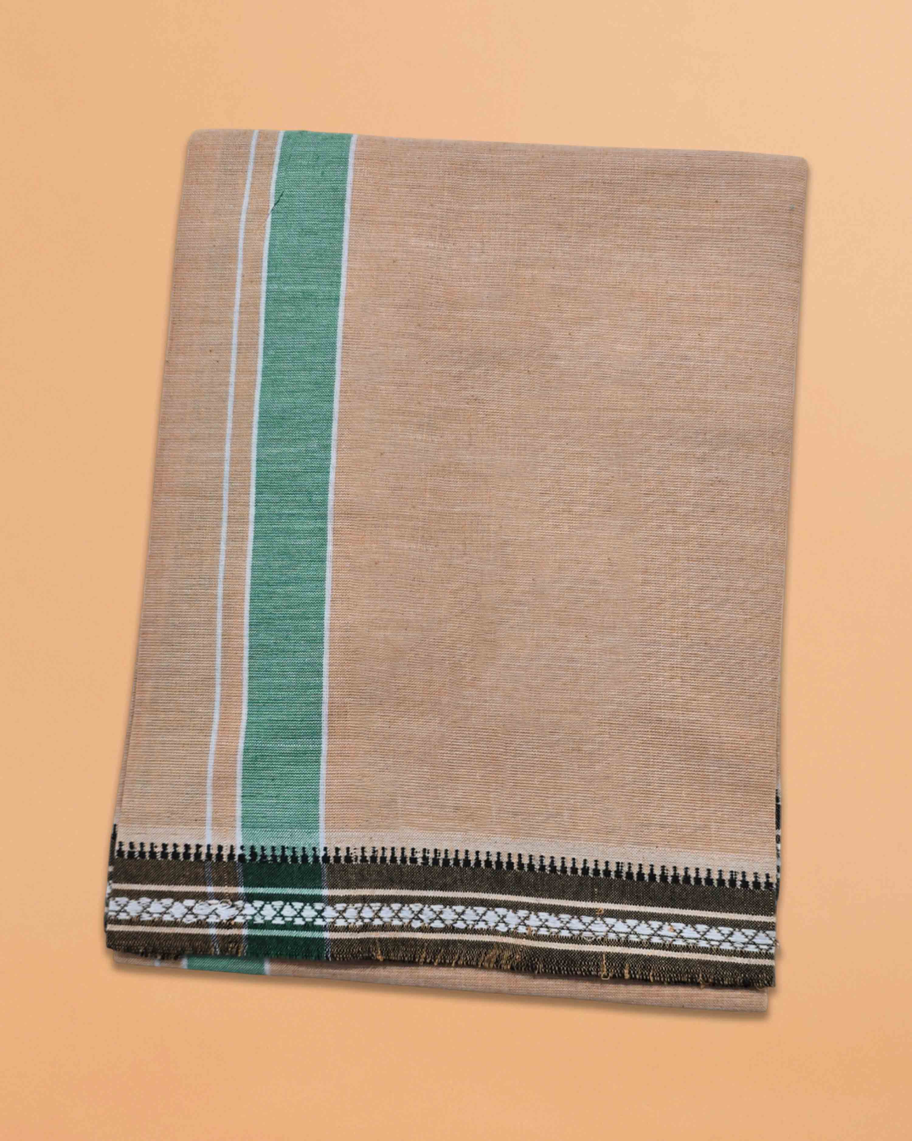 Men's Cotton Home Wear Handloom Dhoti's Colour Dhoti | Kerala Thalapathi Border Single/Kavi Mundus | Men's Temple Wear | Devotional Wear | Pure Cotton Dhoti