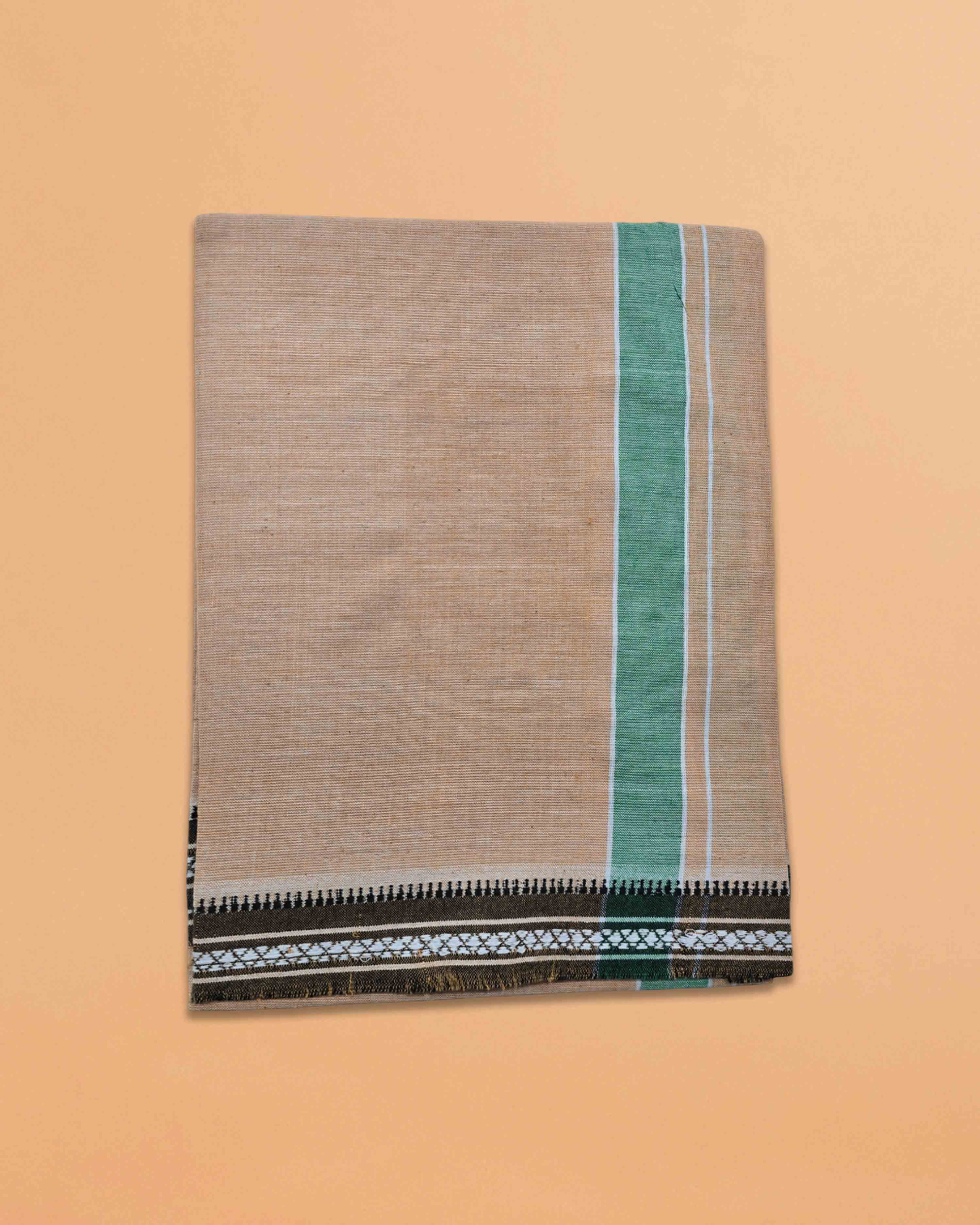 Men's Cotton Home Wear Handloom Dhoti's Colour Dhoti | Kerala Thalapathi Border Single/Kavi Mundus | Men's Temple Wear | Devotional Wear | Pure Cotton Dhoti
