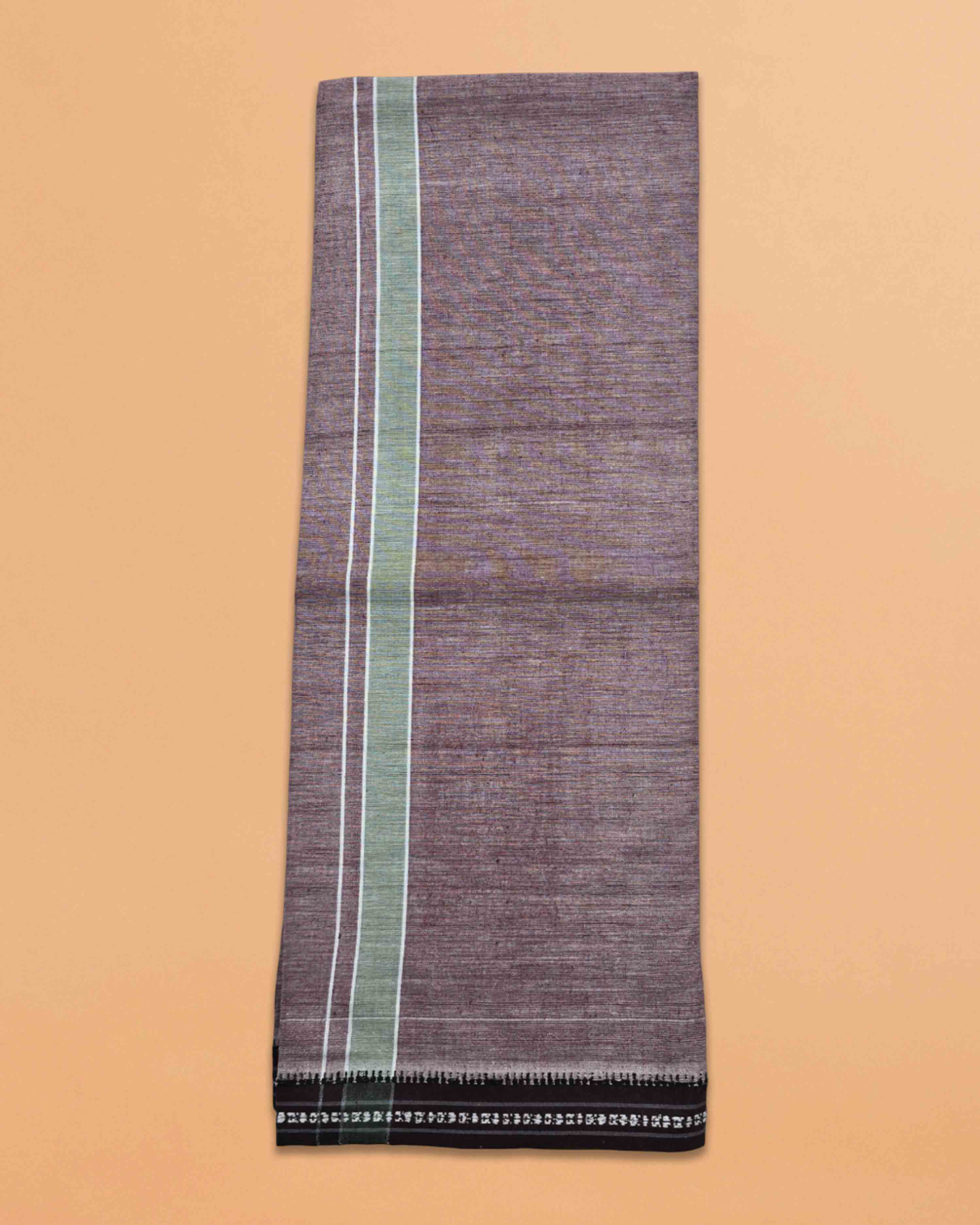 Men's Cotton Home Wear Handloom Dhoti's Colour Dhoti | Kerala Thalapathi Border Single/Kavi Mundus | Men's Temple Wear | Devotional Wear | Pure Cotton Dhoti