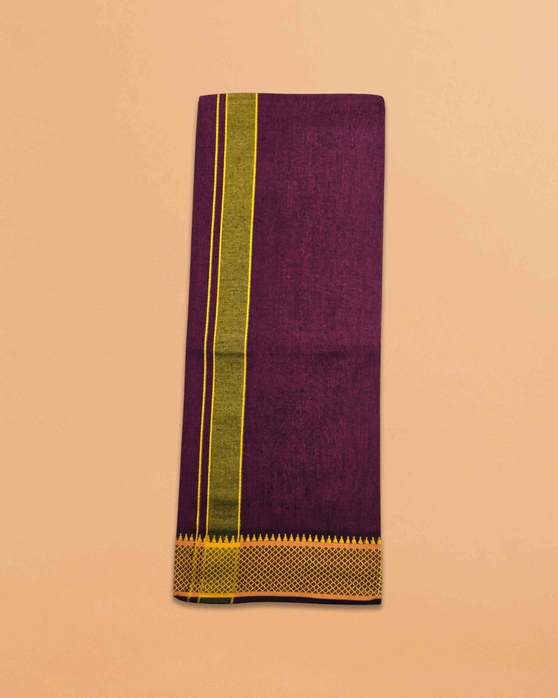 Cotton Color Dhotis for Men | Devotional or Temple Wear Dhoti | Mundu for Men | Padayappa Border Dhoti for Puja, Festivals, Religious and Casual Home Wear