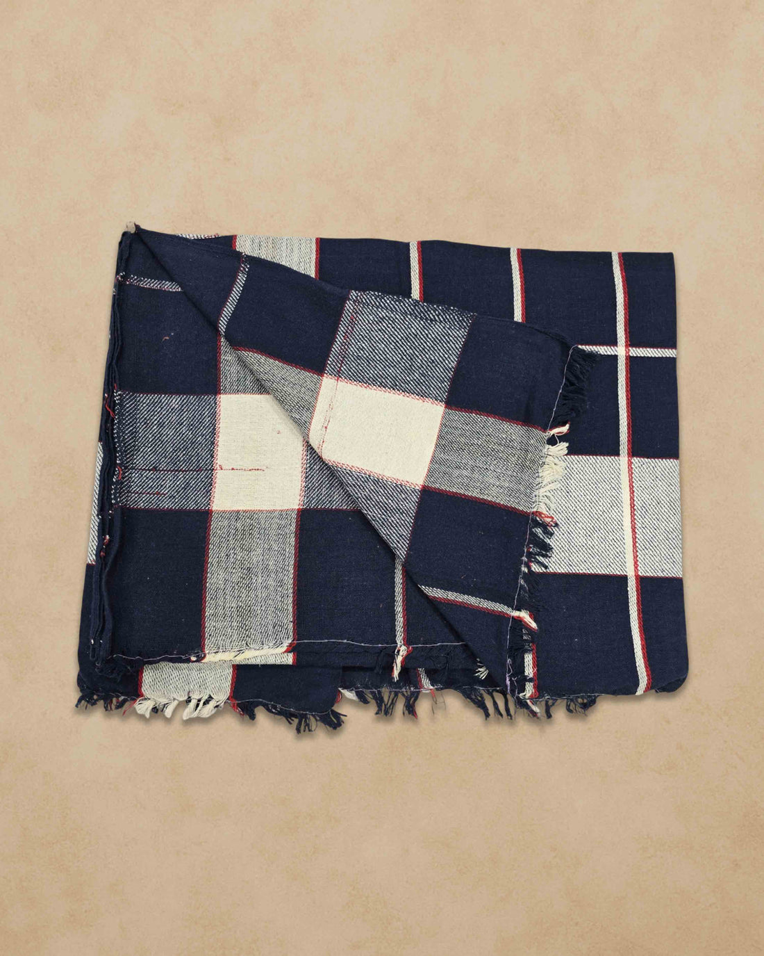 Meera bedsheet Single Size Pure Cotton Blanket for Daily Use | Soft Light-Weight Bed Blanket | Solapur Chaddar/Blanket for All Weather (60 X 90 Inch, Checkered Multicolor)