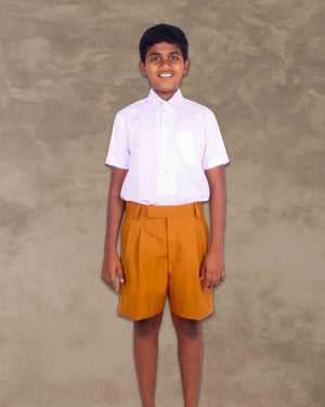 School Uniform - Cotton Shorts for boys - Mustard