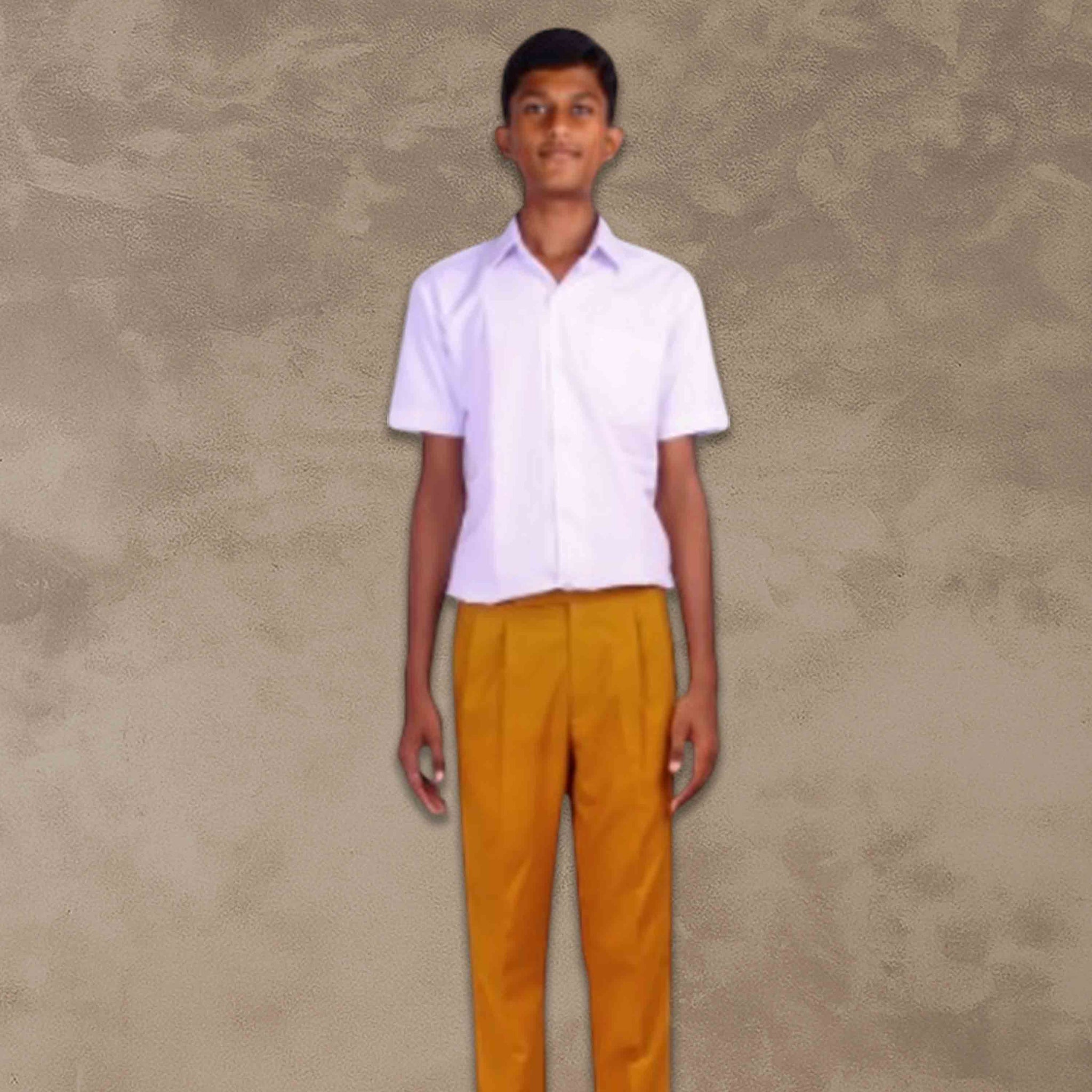 School Uniform - Pant for Boys - Mustard