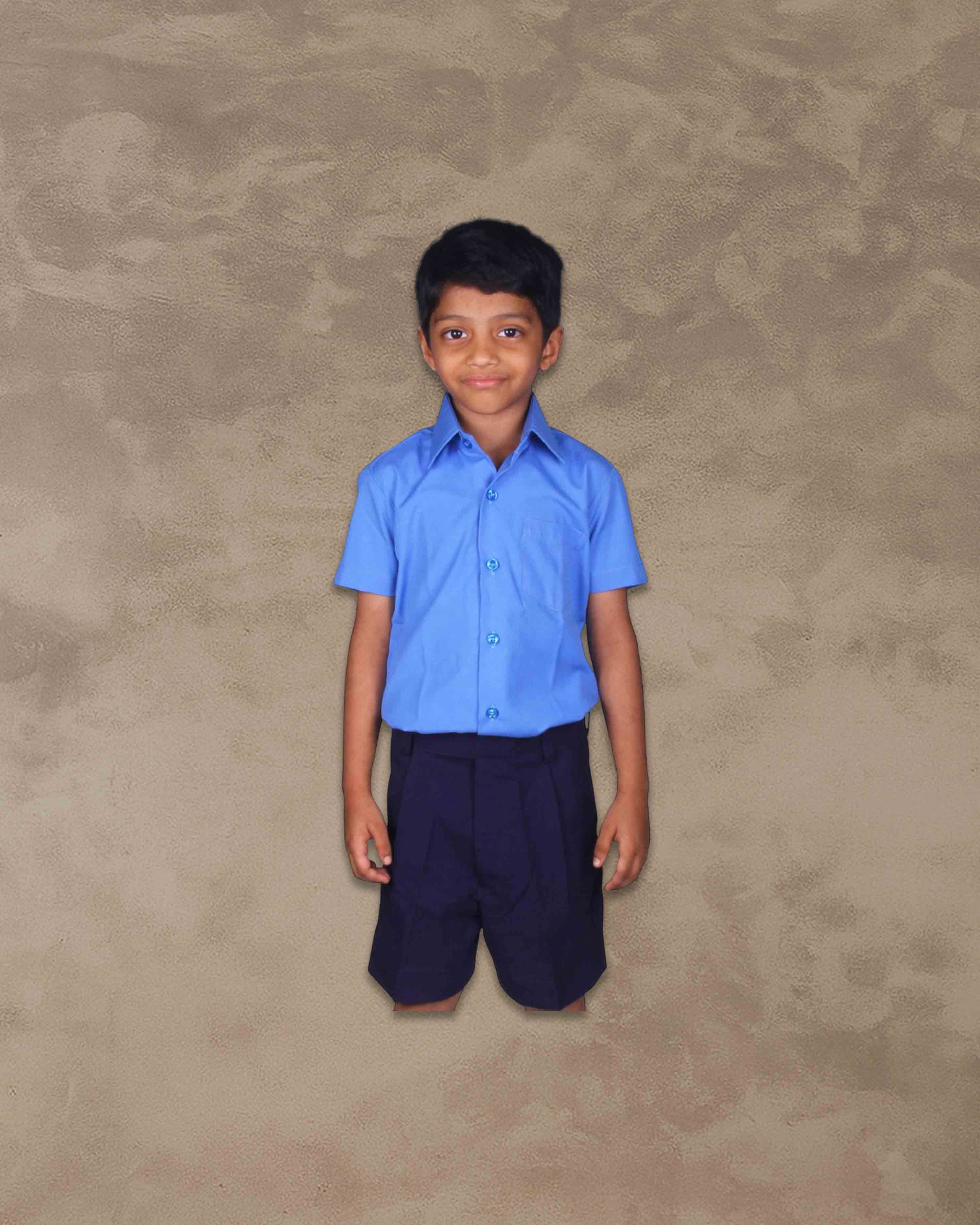 School Uniform - Pant for Boys, Cotton Shorts, Elastic Waist Half Pants, Regular Fit Sports Shorts