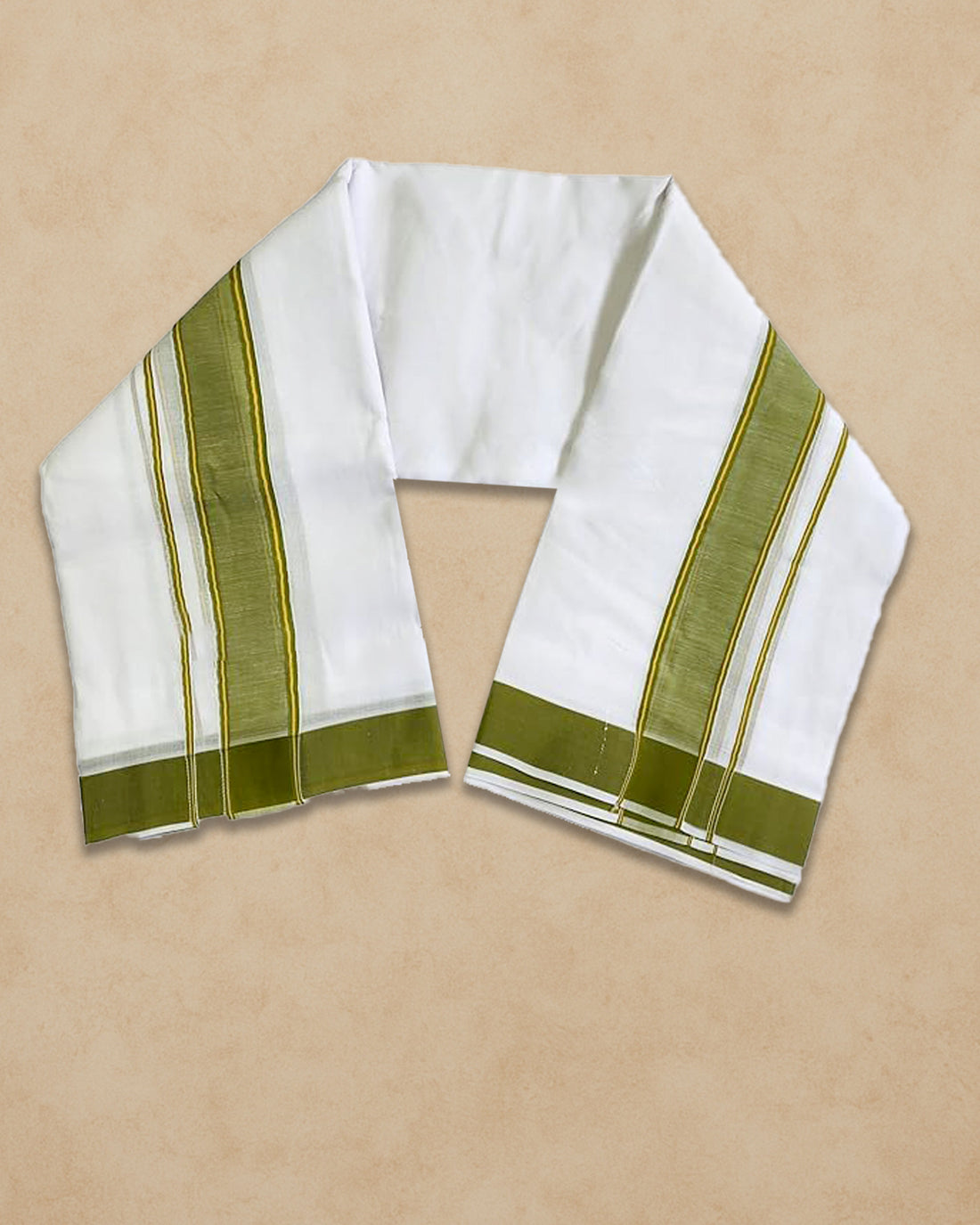 Panchakacham Dhoti (9x5), (10x6) - Parrot green