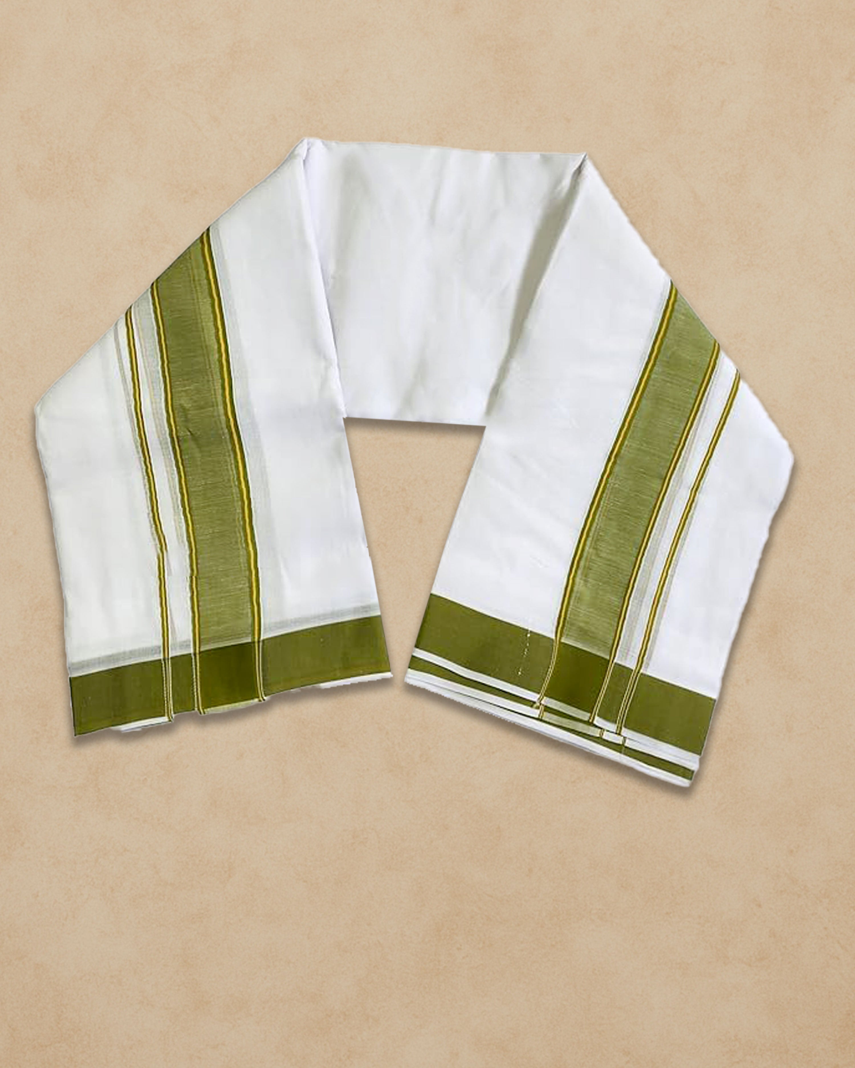Panchakacham Dhoti (9x5), (10x6) - Parrot green