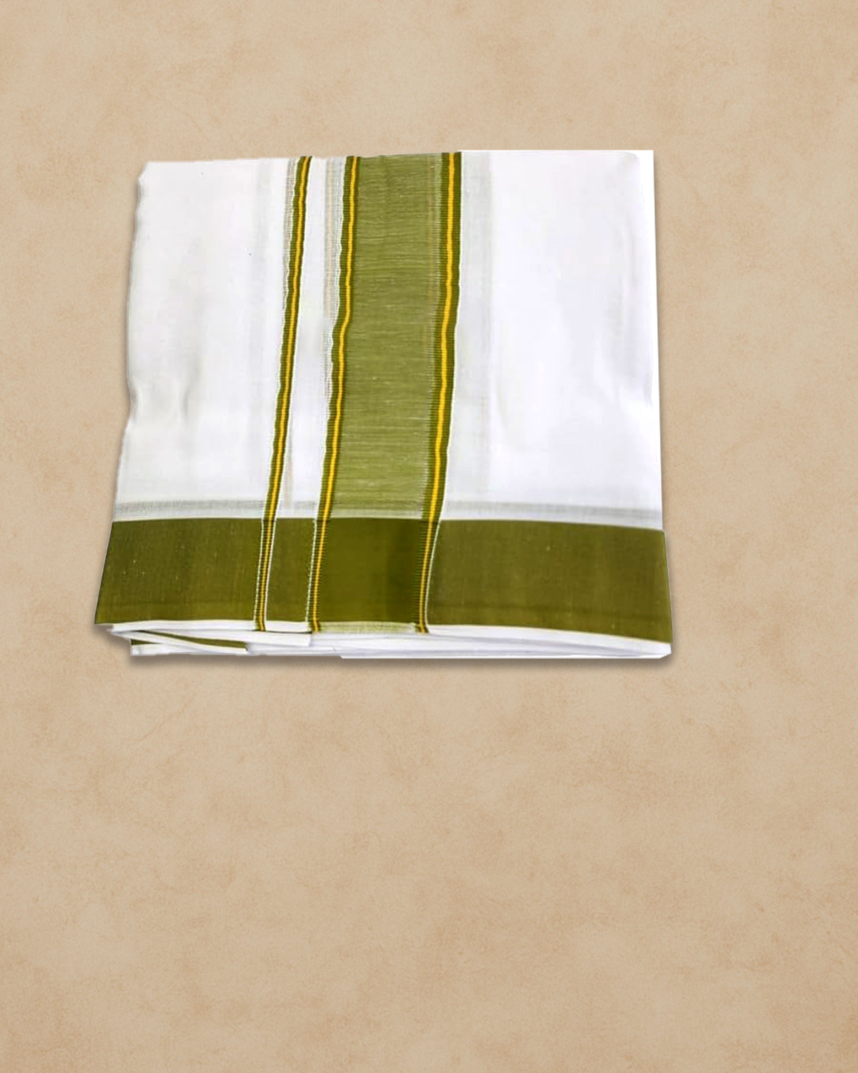 Panchakacham Dhoti (9x5), (10x6) - Parrot green