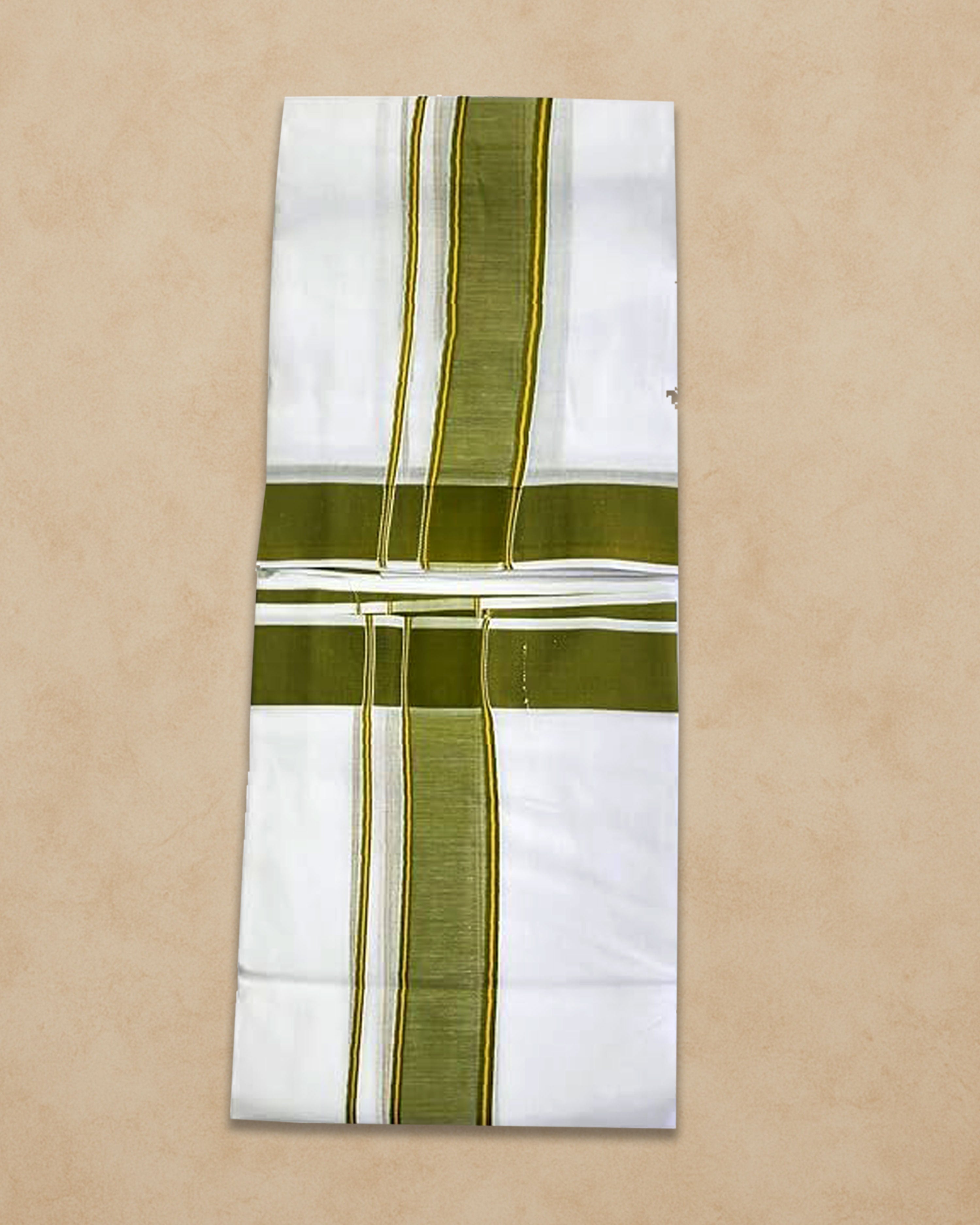 Panchakacham Dhoti (9x5), (10x6) - Parrot green