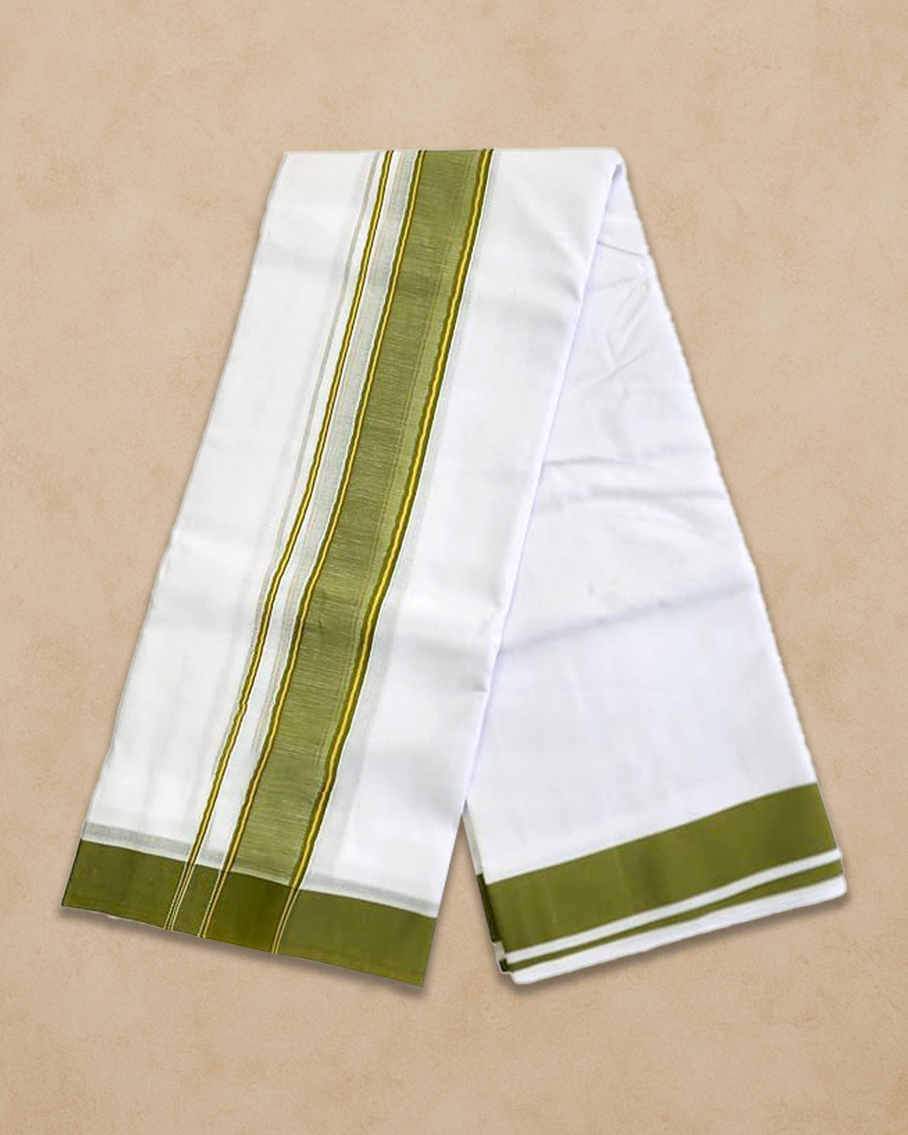 Panchakacham Dhoti (9x5), (10x6) - Parrot green