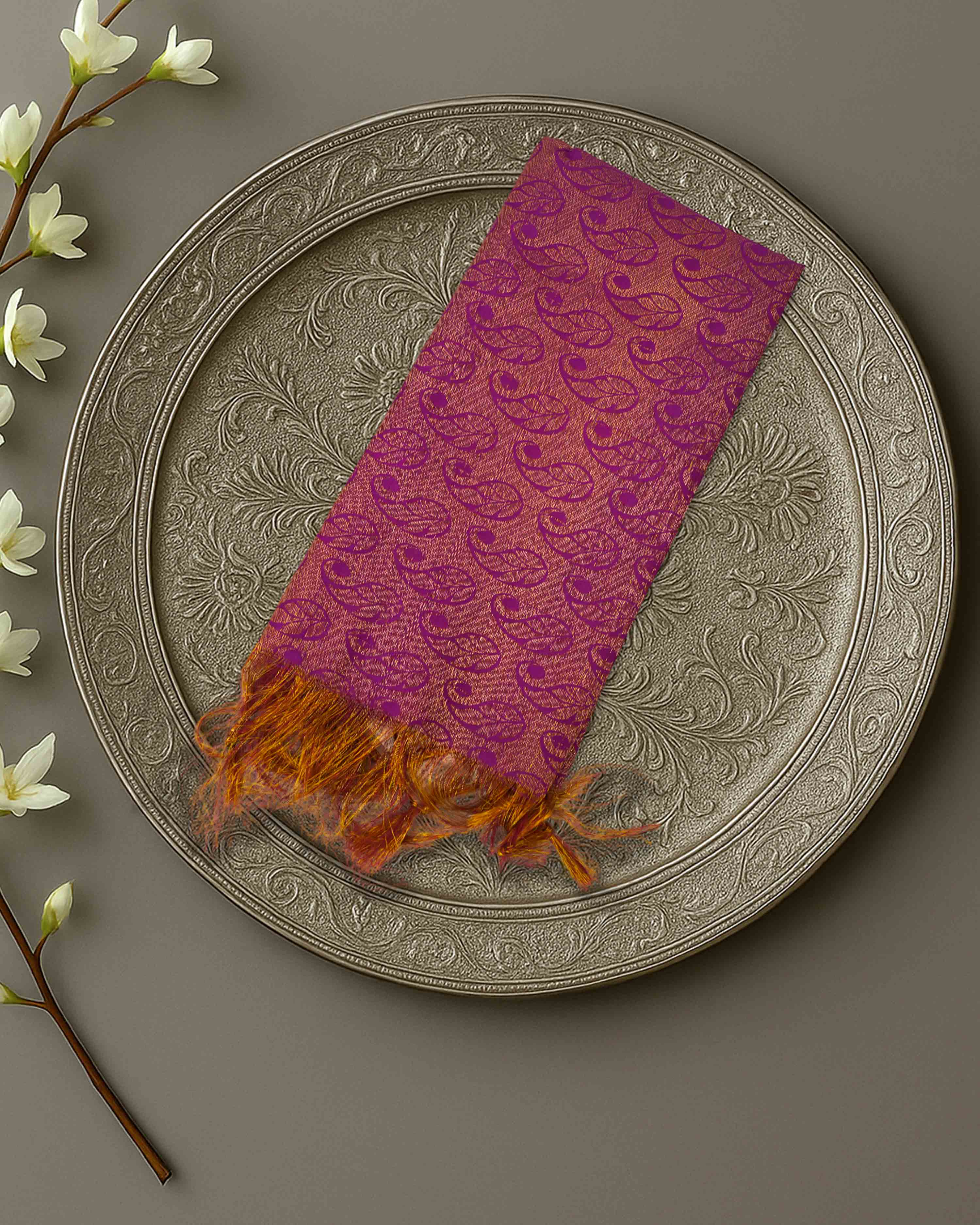 Ponnadai Jari Shawls for Men and Women | VIP Quality 1.5 mtr