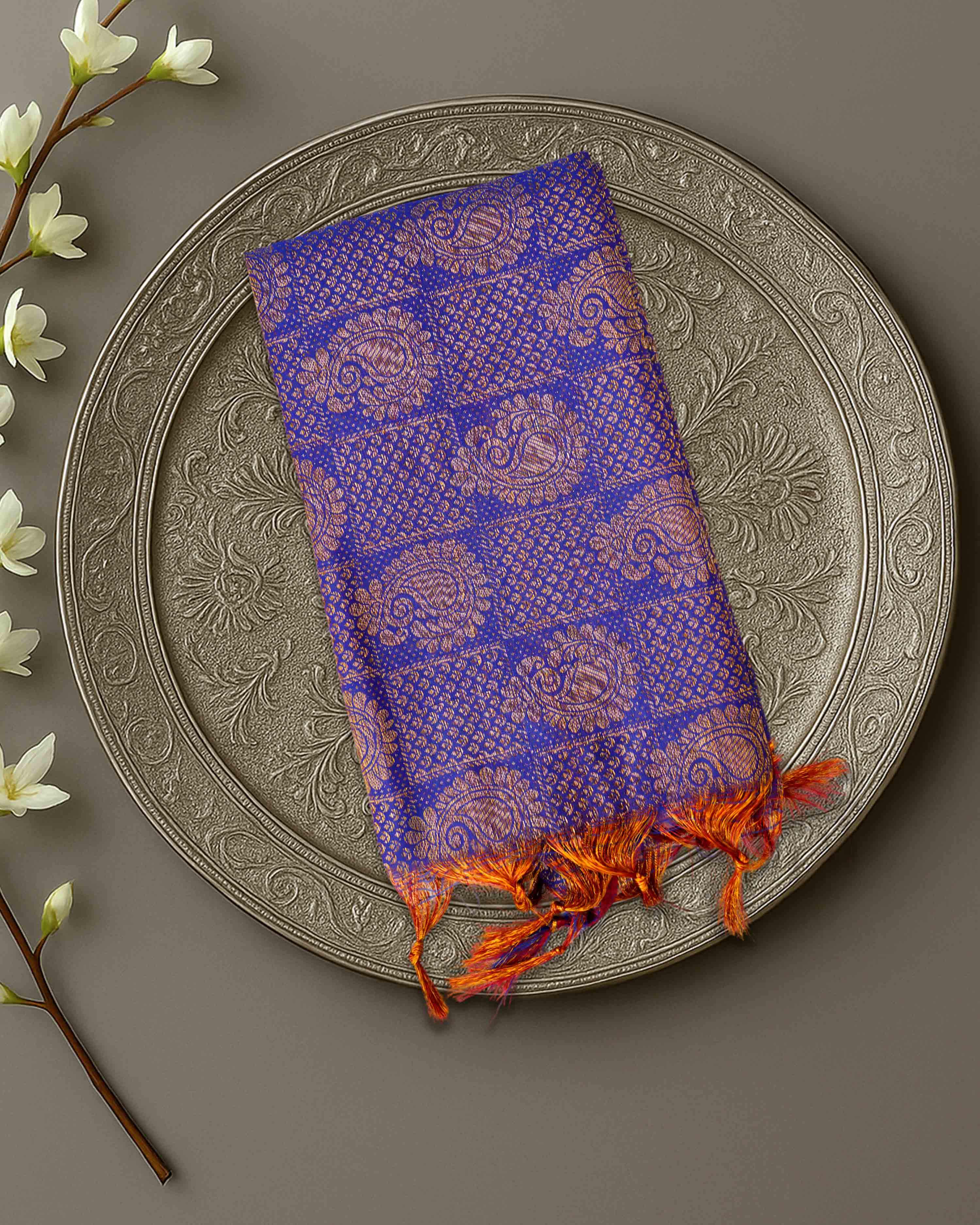 Ponnadai Jari Shawls for Men and Women | VIP Quality 1mtr