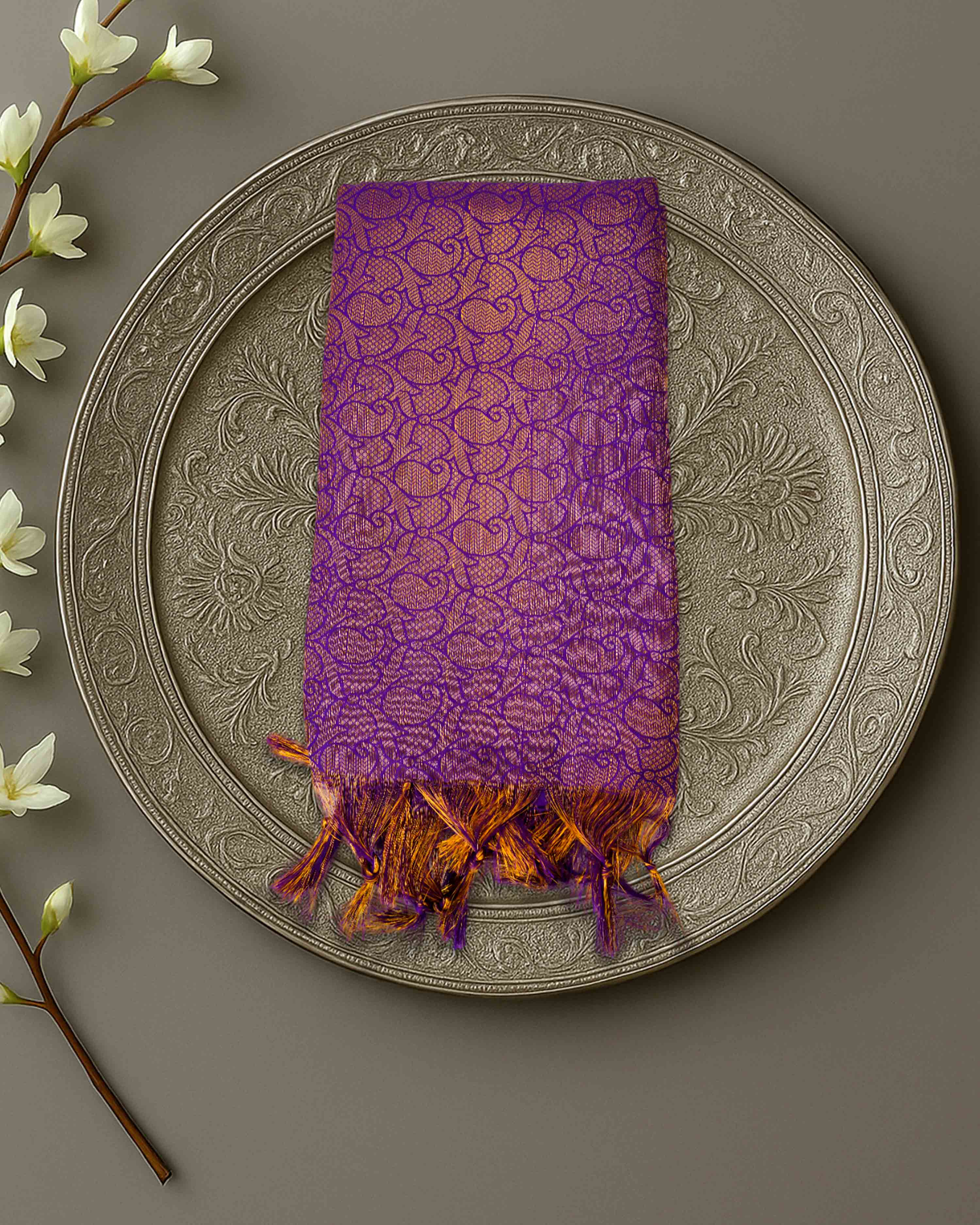Ponnadai Jari Shawls for Men and Women | VIP Quality 1mtr