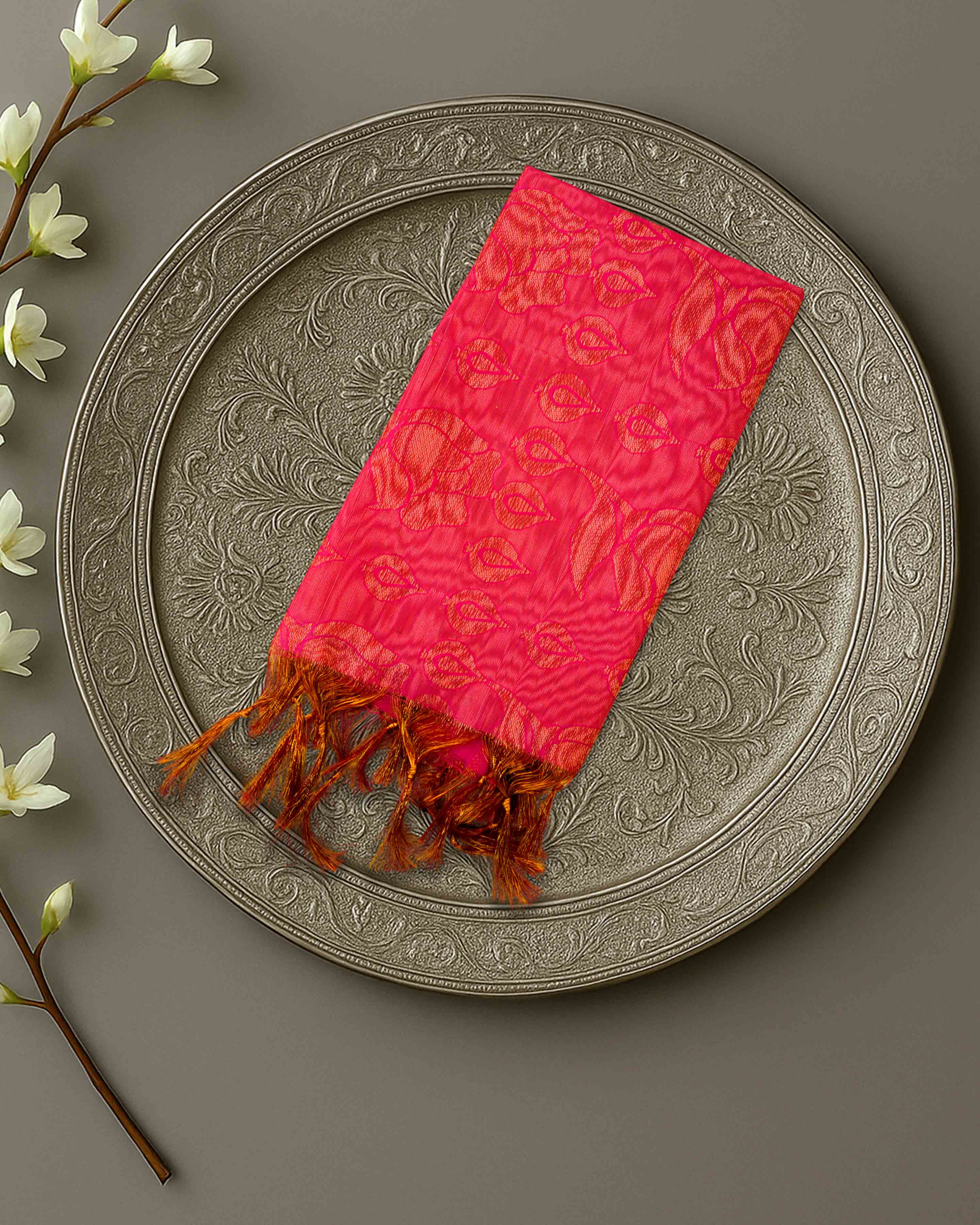Ponnadai Jari Shawls for Men and Women | VIP Quality 1mtr