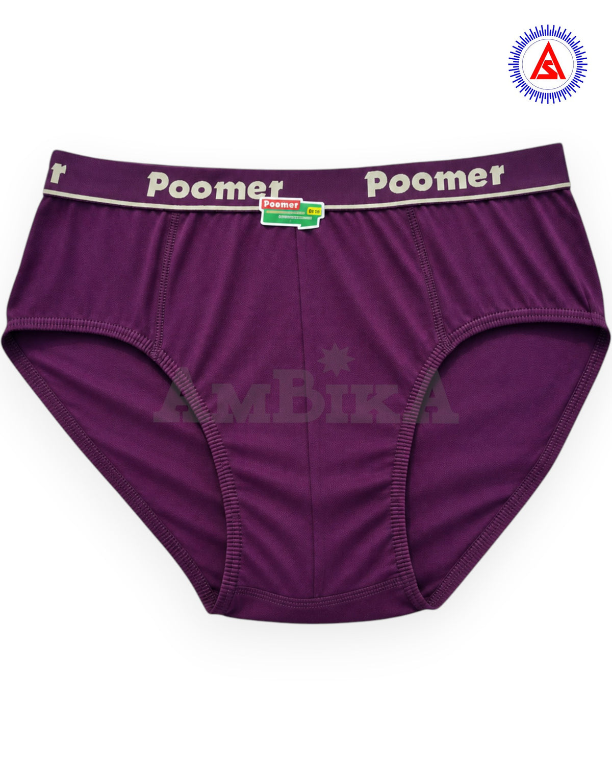 Poomer Franco OE purple cotton brief front