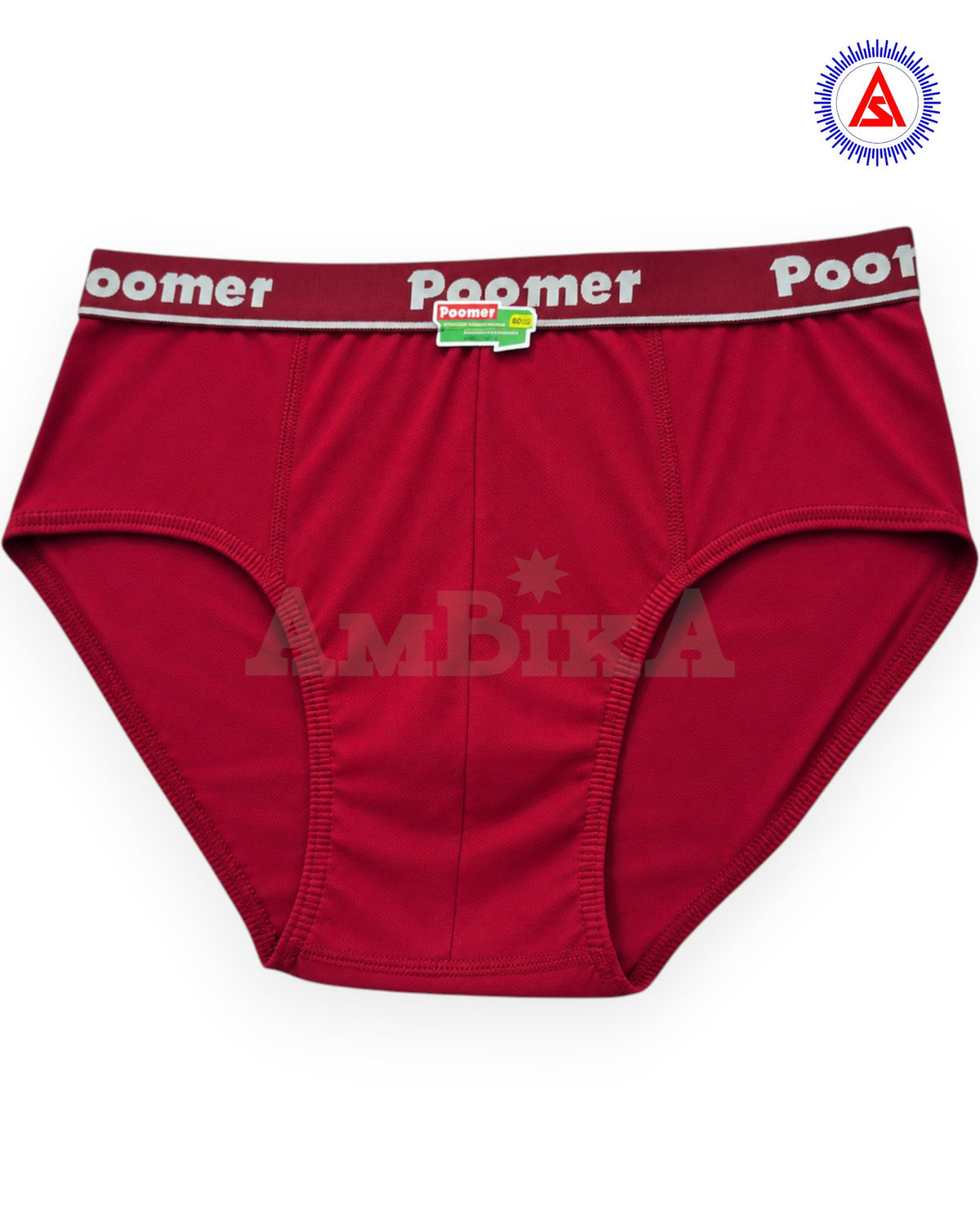 Poomer Franco OE red cotton brief front