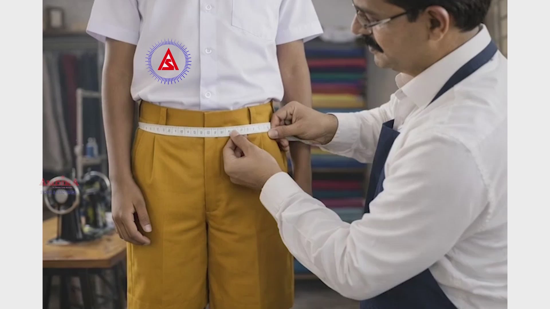 Kendriya Vidyalaya (KV)School Uniform Half Pant for Boys, Cotton Plain Shorts, Light Grey, Elastic Waist, Regular Fit