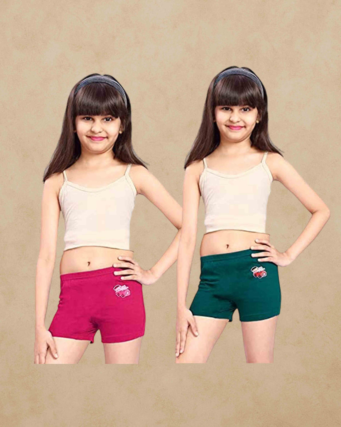 Girls Inner Elastic IE Drawer Trunk (Packs) Colour May Vary