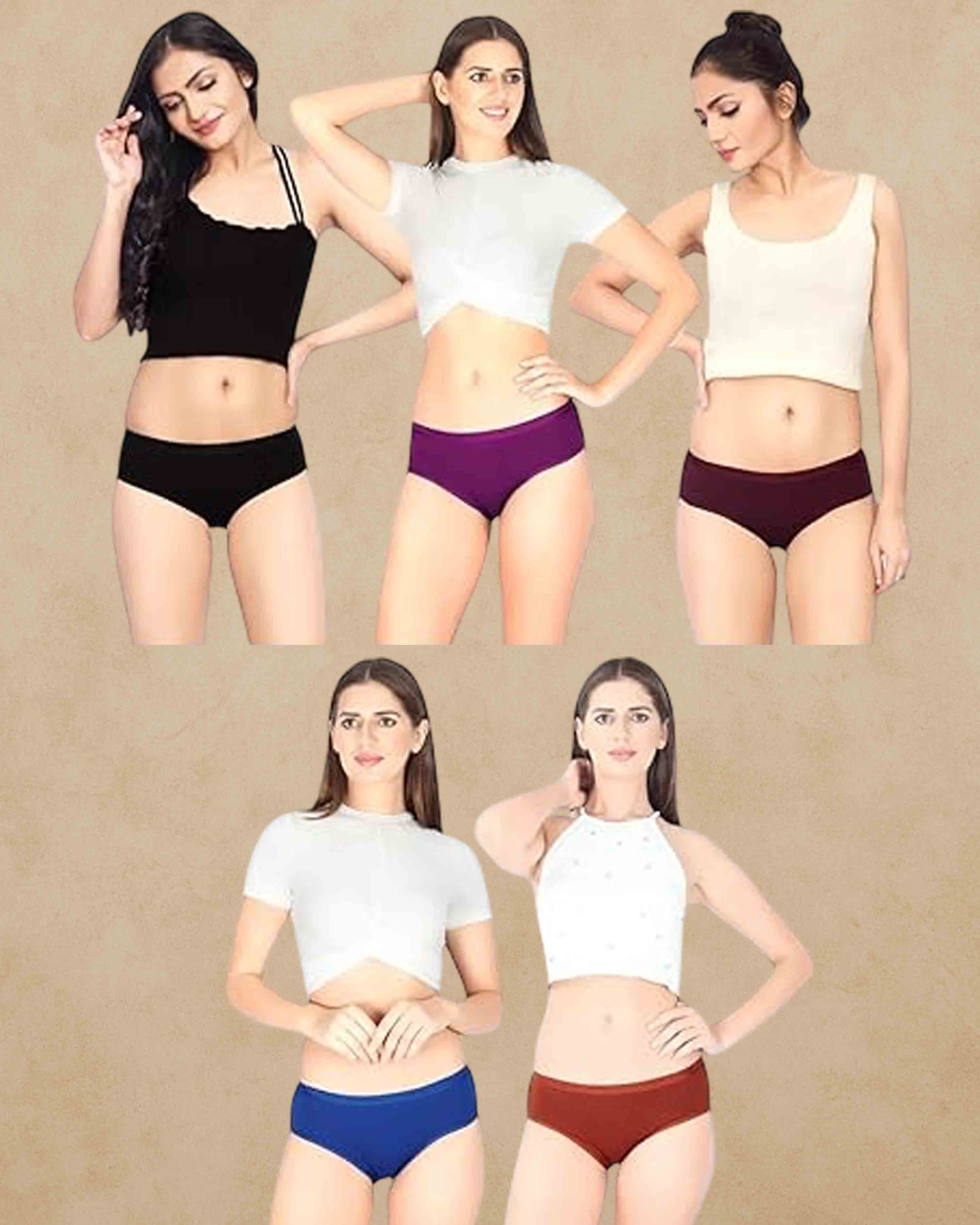 Prithvi Innerwears Joshi Panties (Inner Elastic Packs) May Vary