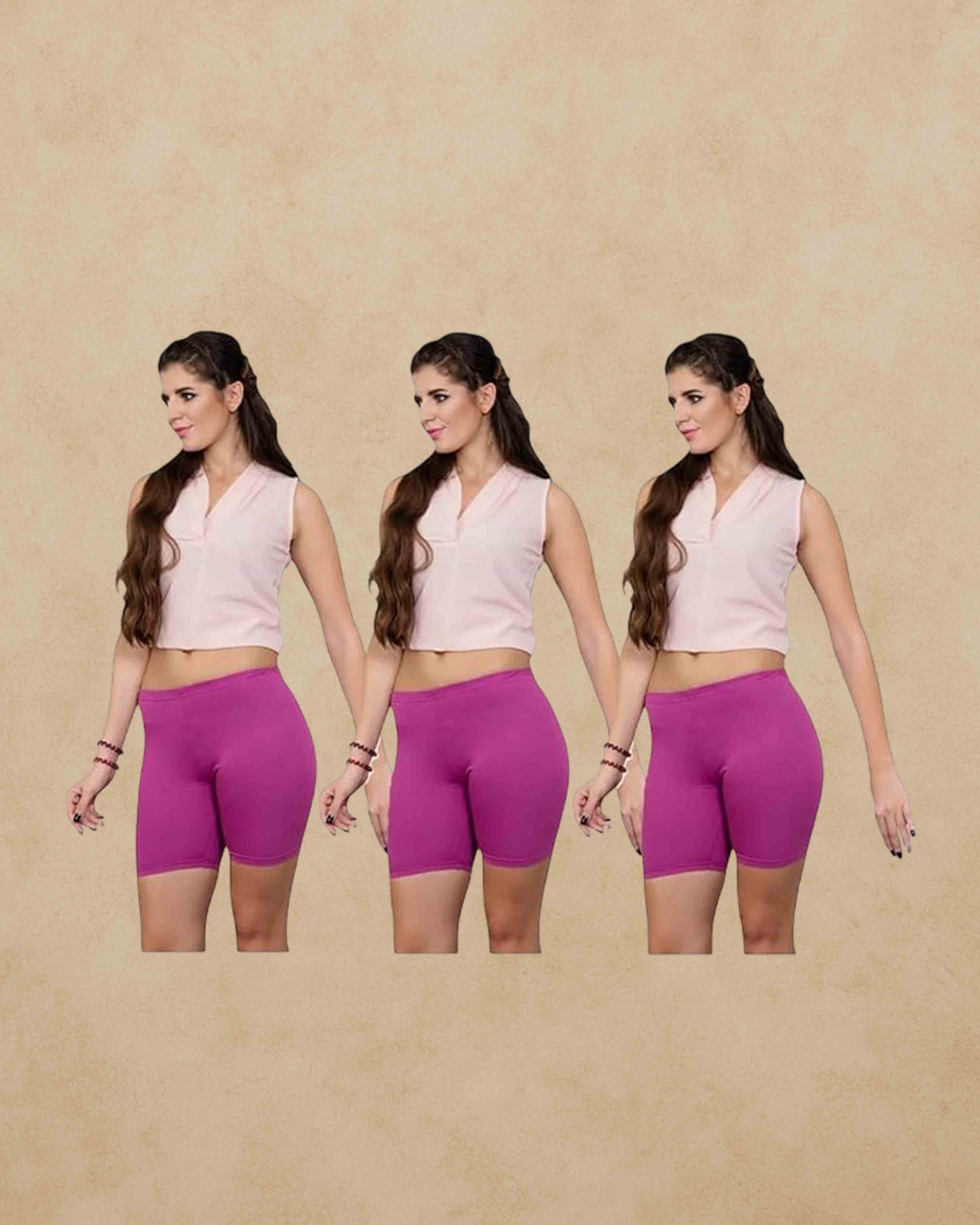 Prithvi  Yoga Shorts/Cycling Shorts for Girls & Women's IE (Inner Elastic) - Multicolour # Premium Wear # Colour May Vary #