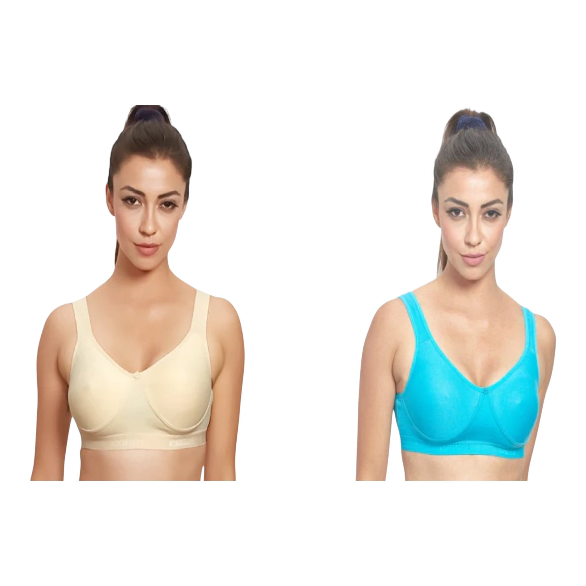 Prithvi Women T-Shirt Bra Non Wired Seamless Pushup - Seamless Cup, Full Coverage, Soft Cup for T-Shirt, Dress (Random Colours)