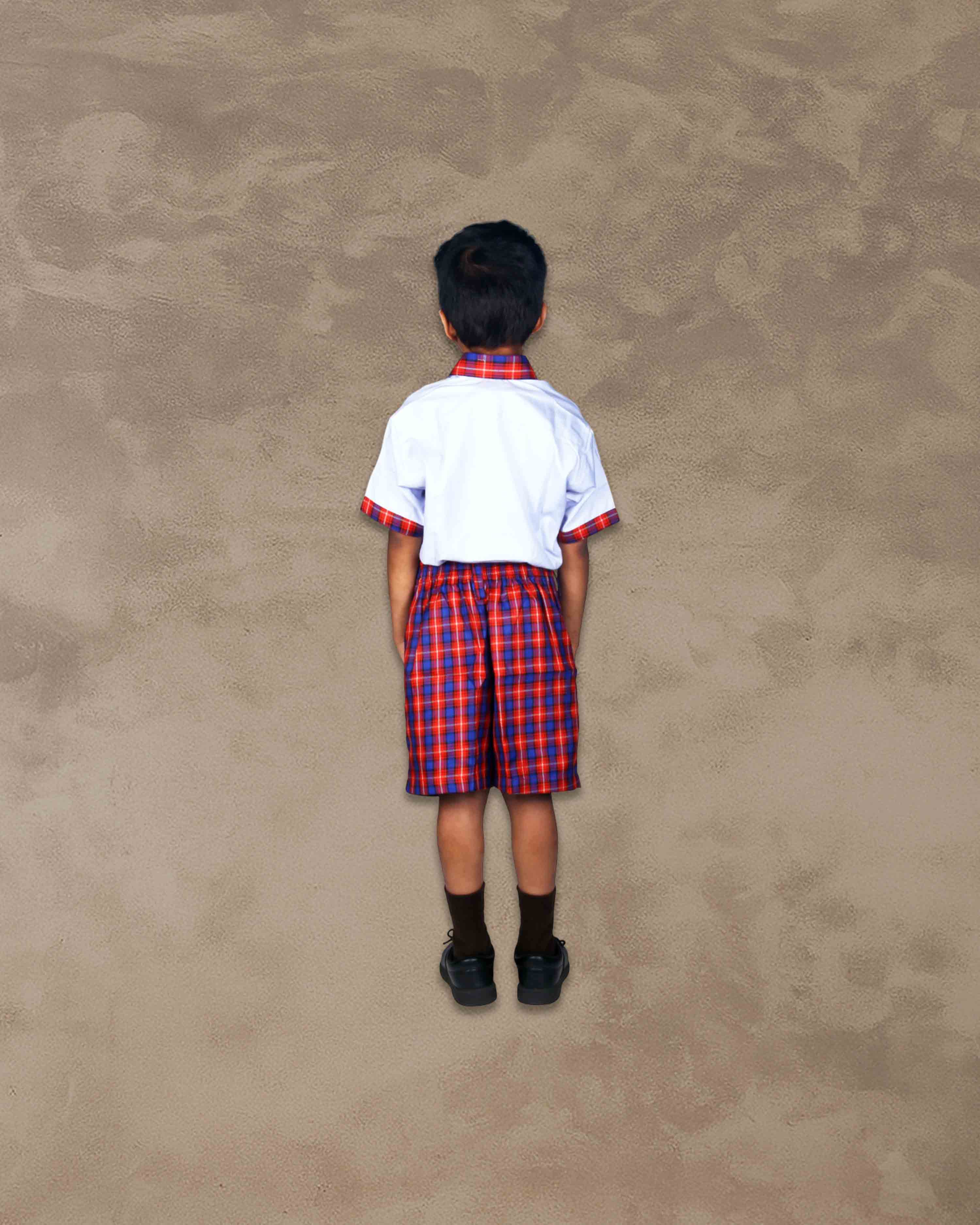 School Uniform - Pant for Boys, Cotton Shorts, Elastic Waist Half Pants, Regular Fit Sports Shorts