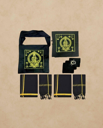Combo of Sabarimala Bag Dhotis and Towel