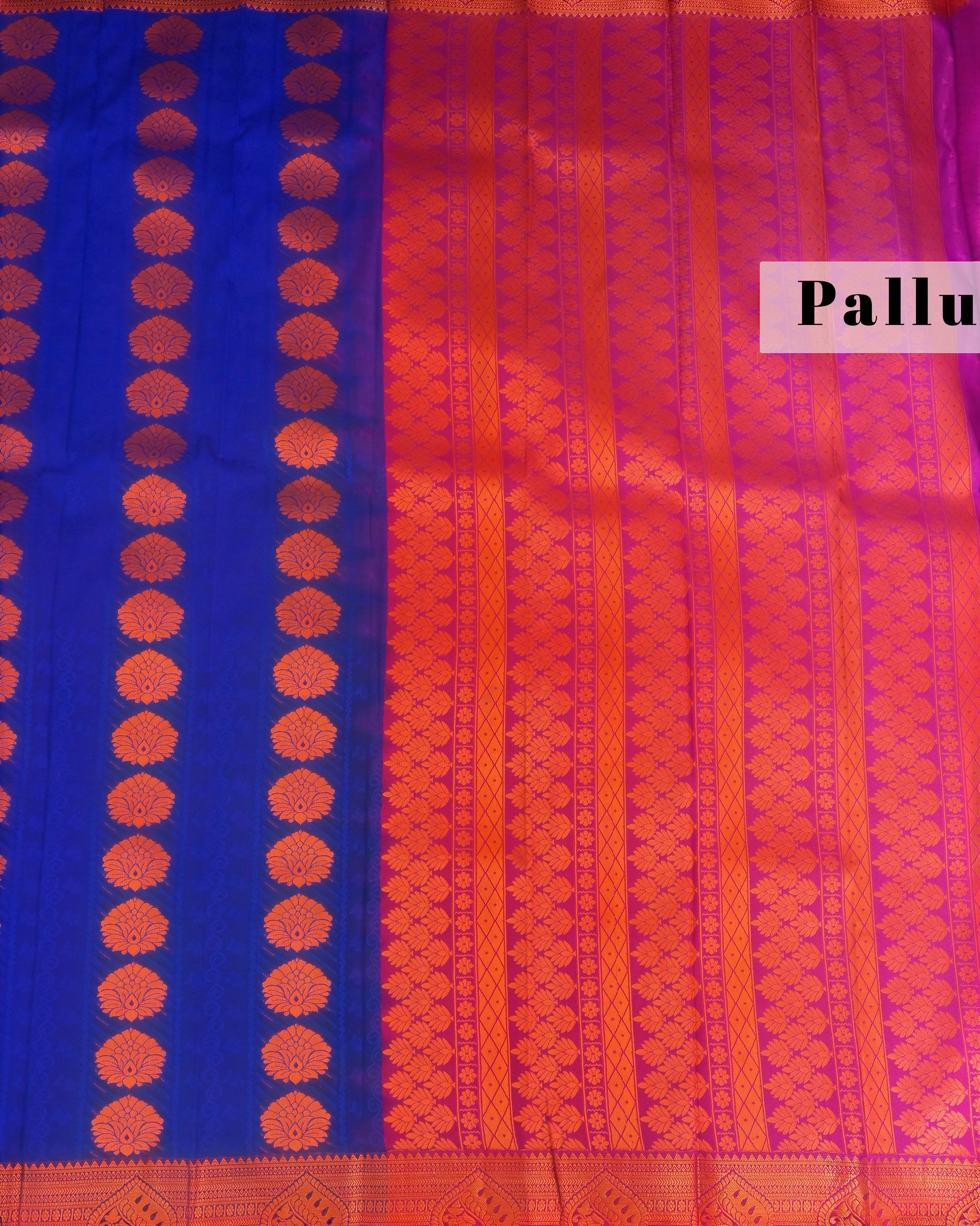 Blue saree