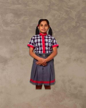 Kendriya Vidyalaya Uniform |School Uniform for Girls l GREY SKIRT