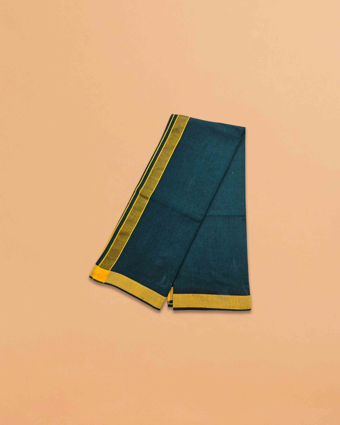 Men's Pure Cotton Colorful Dhotis with Gold Border - Size 2 MTR Single Dhoti- 4 Muzham | Dhoti for Puja, Festivals, Religious and Casual Home Wear - Pack 1 & 5