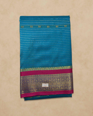 Amman Saree 6 Yards Cut Butta Pattu Devi Dress/Deity Dress Saree Contrast Border, Women Swamy Saree