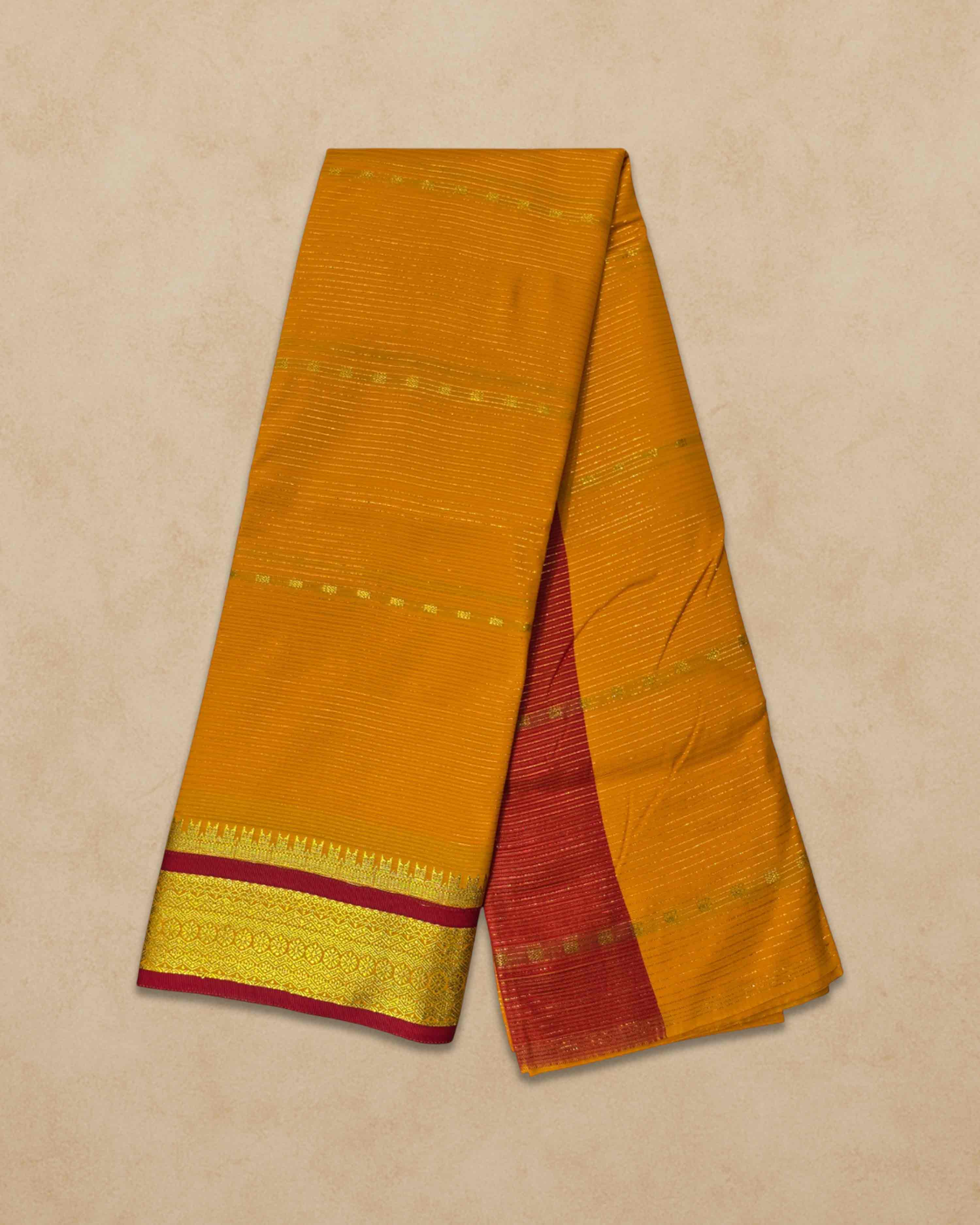 Amman Saree 6 Yards Cut Butta Pattu Devi Dress/Deity Dress Saree Contrast Border, Women Swamy Saree