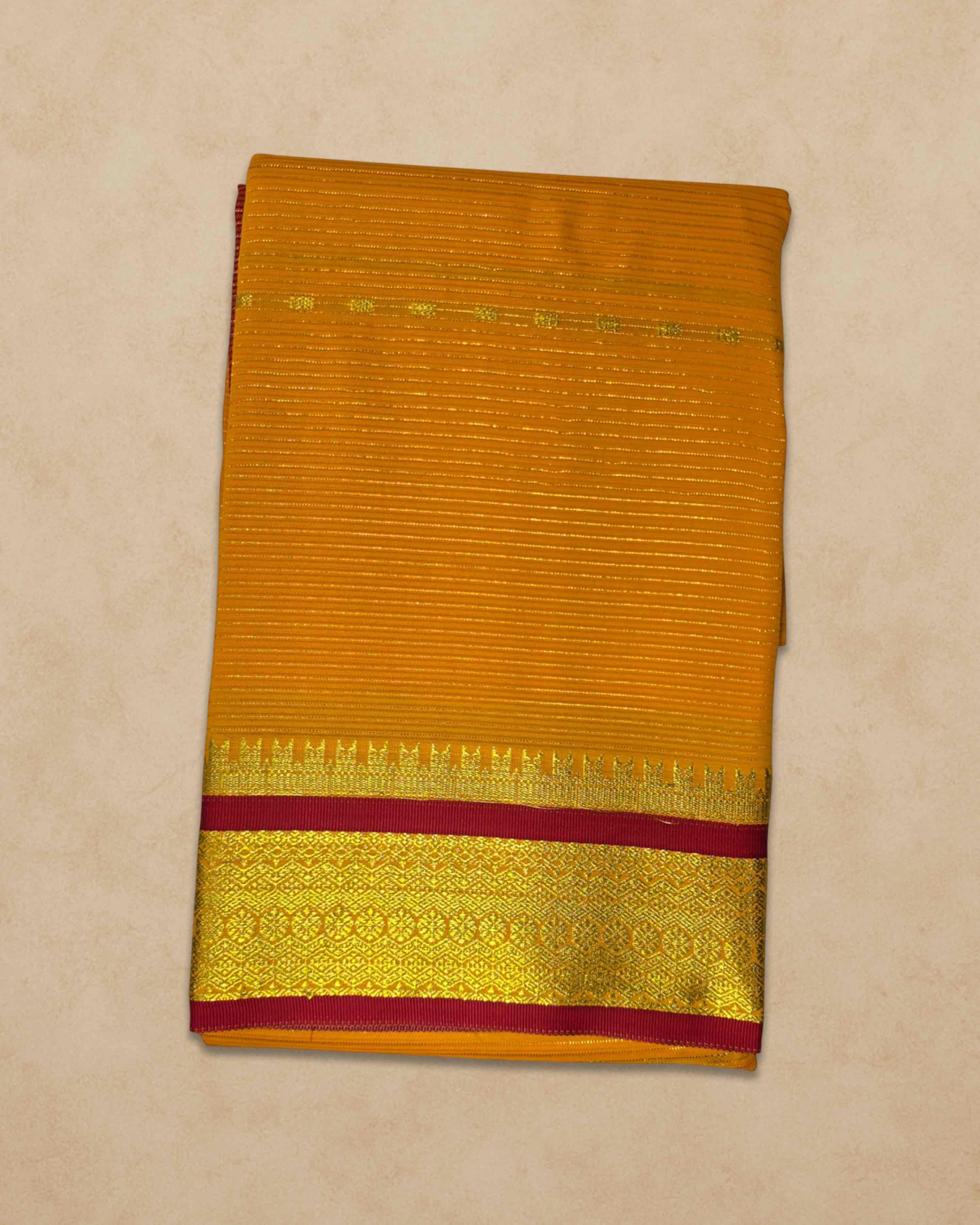 Amman Saree 6 Yards Cut Butta Pattu Devi Dress/Deity Dress Saree Contrast Border, Women Swamy Saree
