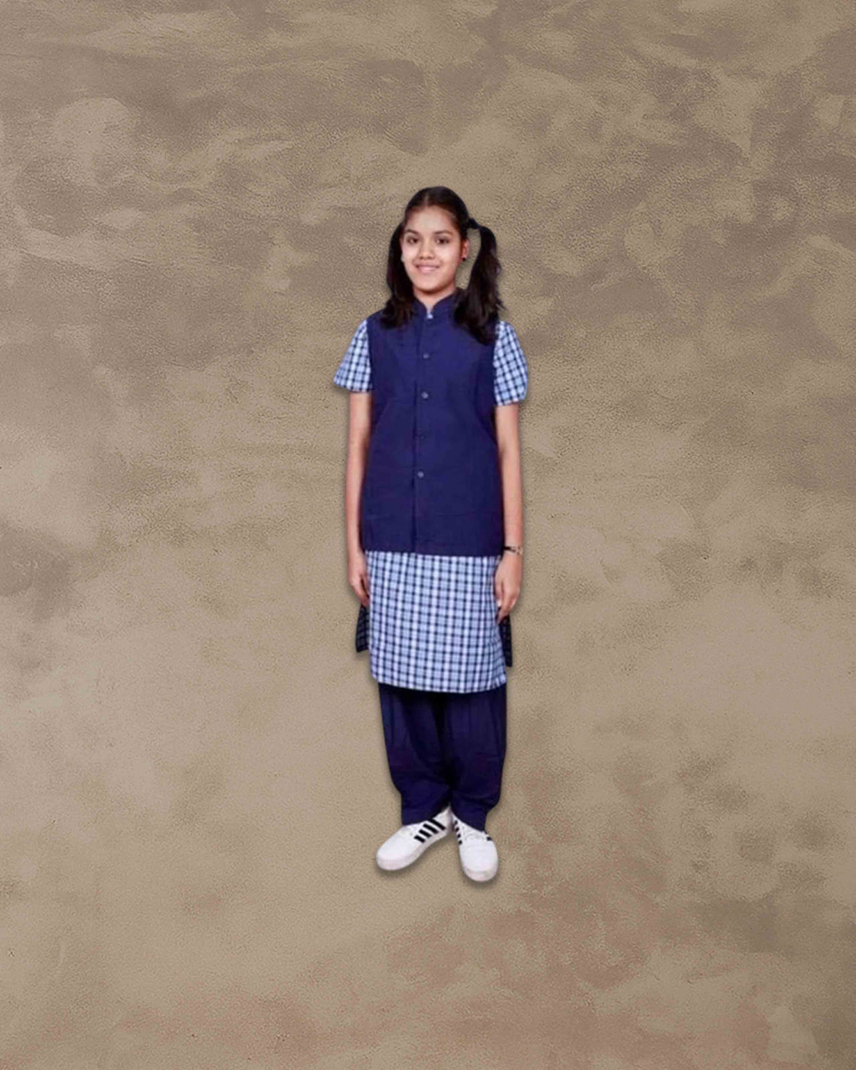 Uniform - OverCoat For Girls | Solid Uniform Waistcoat for Girls | Coat for Students | Refer to The Size Chart in The Product Image Before Ordering