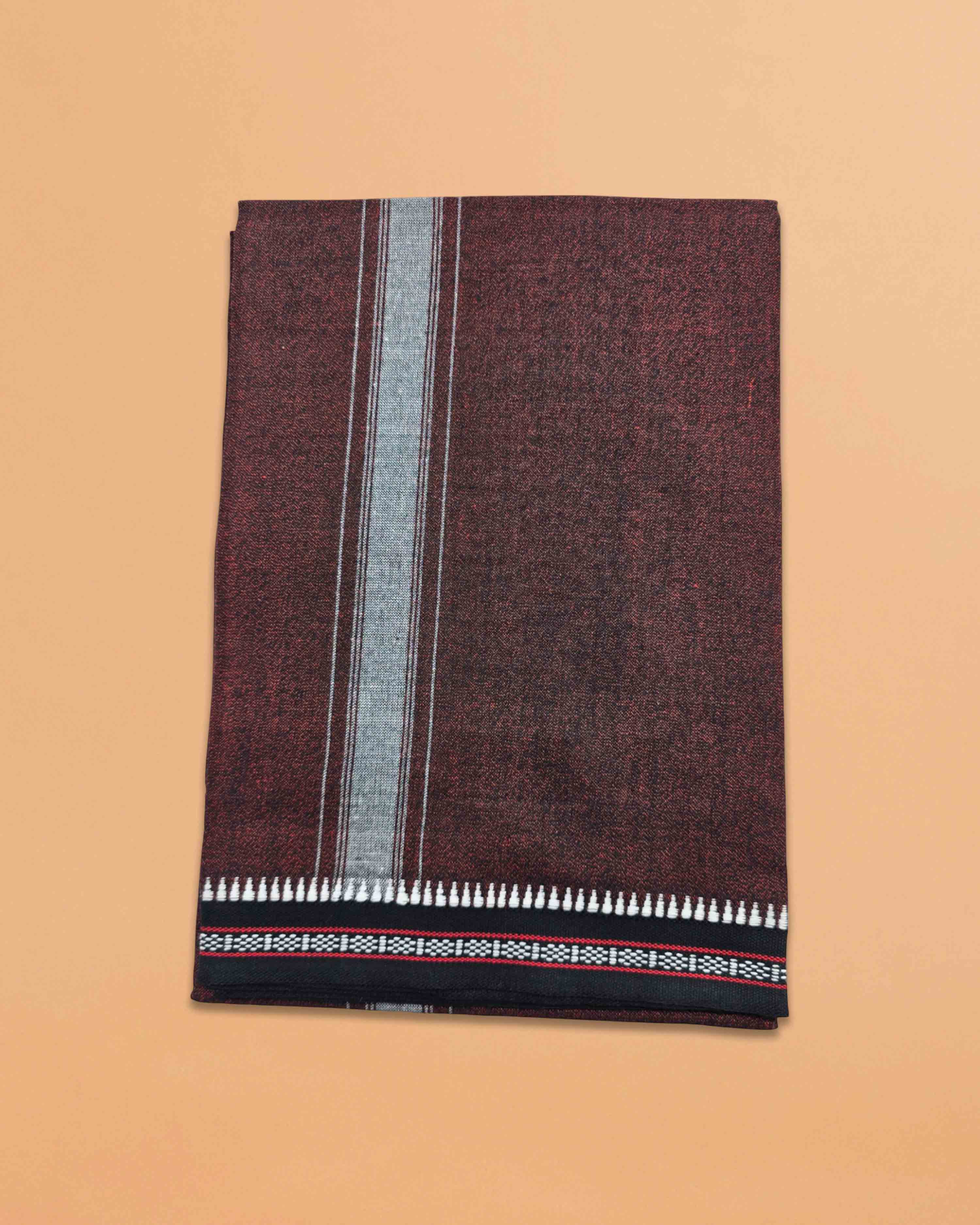 Cotton Home Wear Handloom Dhoti's Color Dhoti l Kerala Thalapathi Border Single/Mundus | Men Temple Wear | Devotional Wear | Pure Cotton -Pack 2