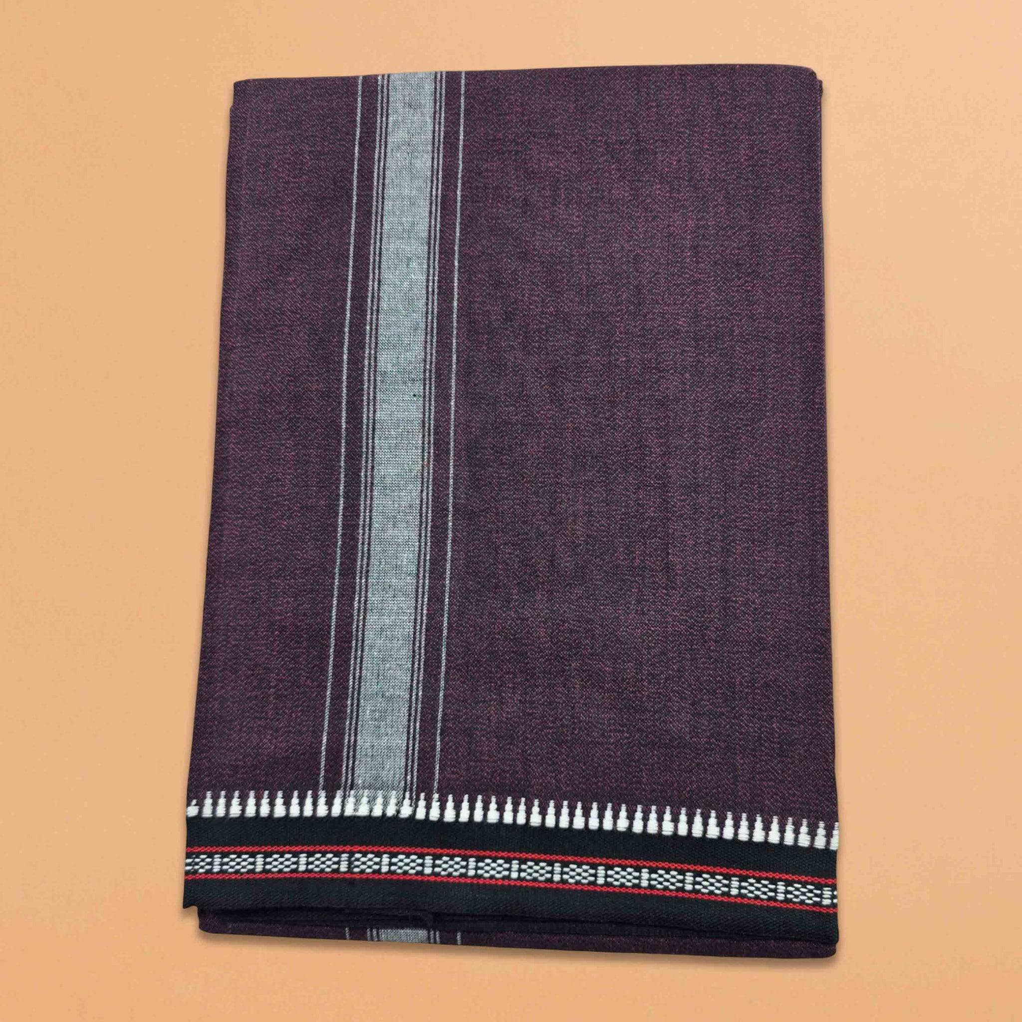 Cotton Home Wear Handloom Dhoti's Color Dhoti l Kerala Thalapathi Border Single/Mundus | Men Temple Wear | Devotional Wear | Pure Cotton -Pack 2