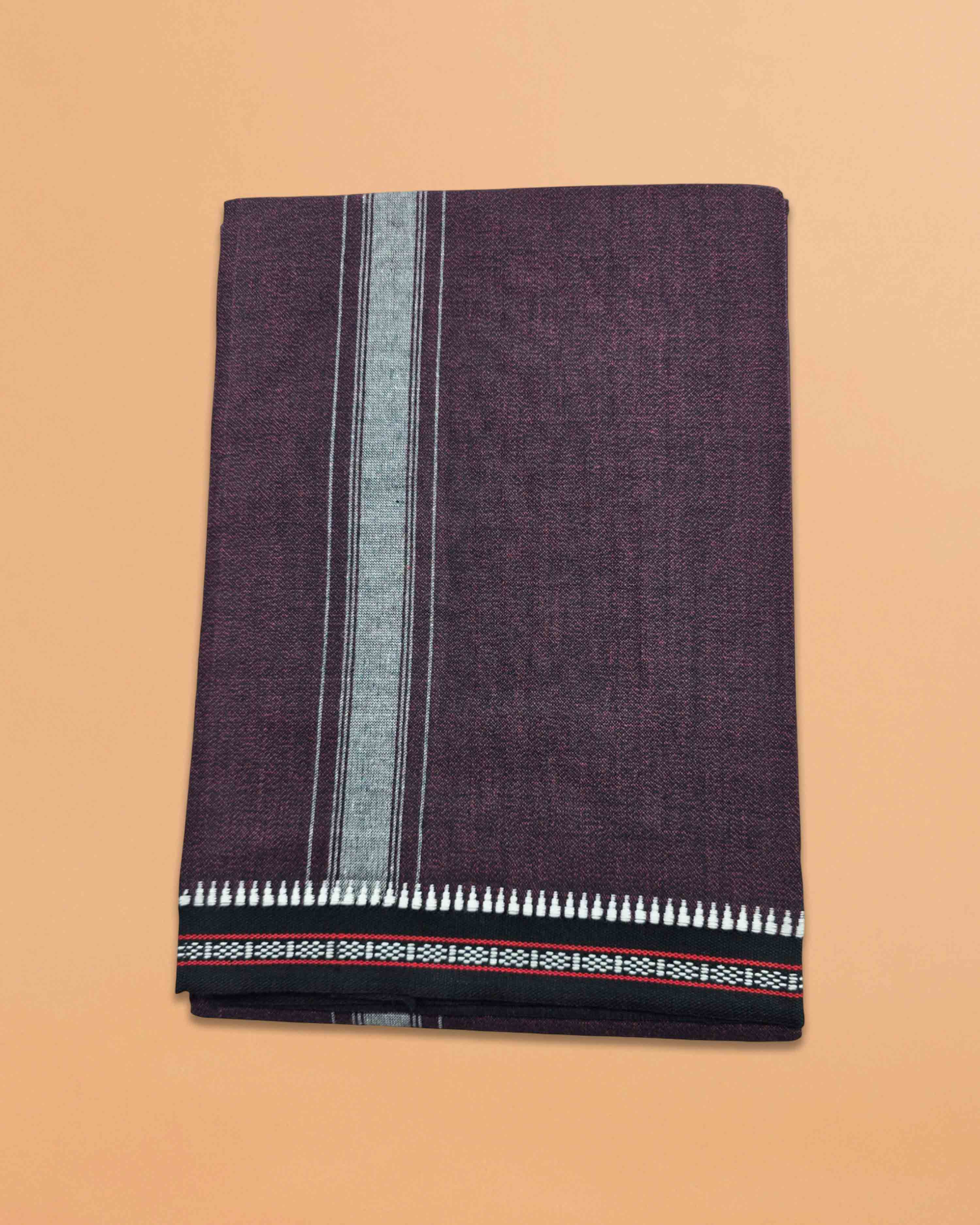 Cotton Home Wear Handloom Dhoti's Color Dhoti l Kerala Thalapathi Border Single/Mundus | Men Temple Wear | Devotional Wear | Pure Cotton -Pack 2