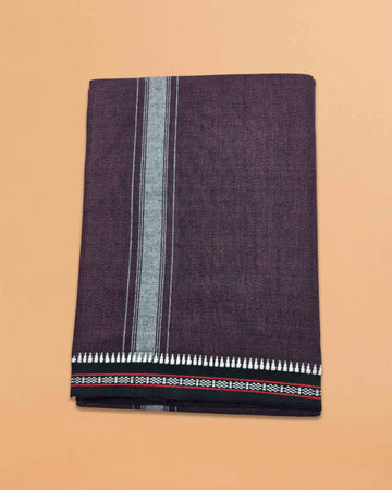 Cotton Home Wear Handloom Dhoti's Color Dhoti l Kerala Thalapathi Border Single/Mundus | Men Temple Wear | Devotional Wear | Pure Cotton -Pack 2