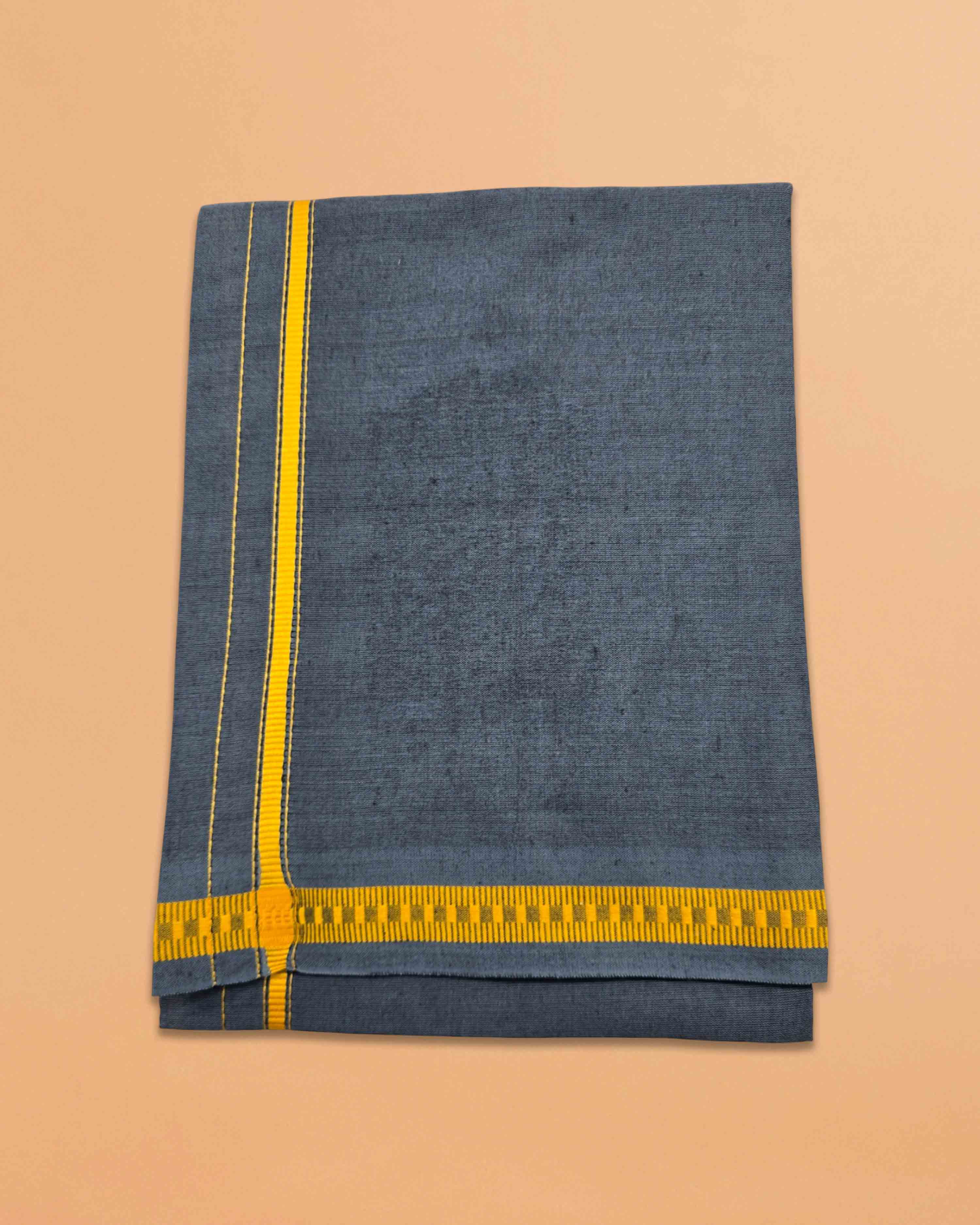 GREYTEN - Color Cotton Dhoti with Color Border for Men - 2 Meters