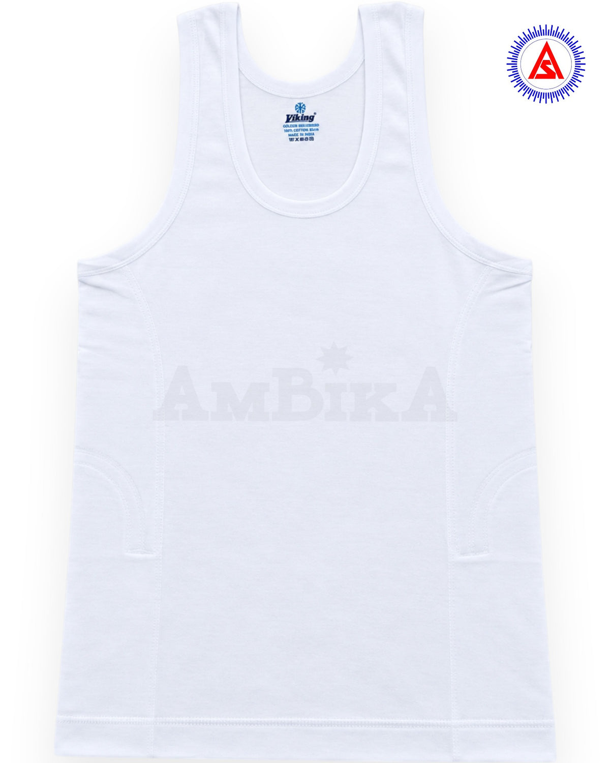 Viking Golden Velverised white vest front view