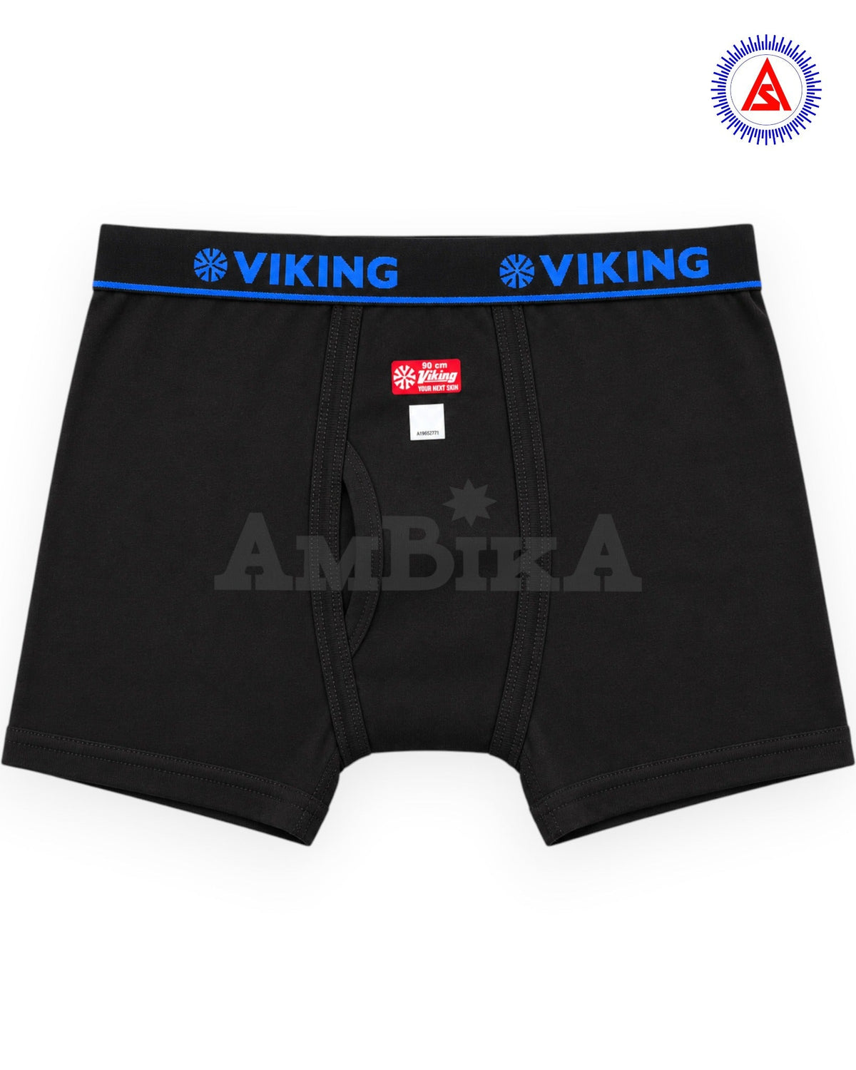 Viking Manford premium cotton trunks three-piece combo in black mustard and maroon