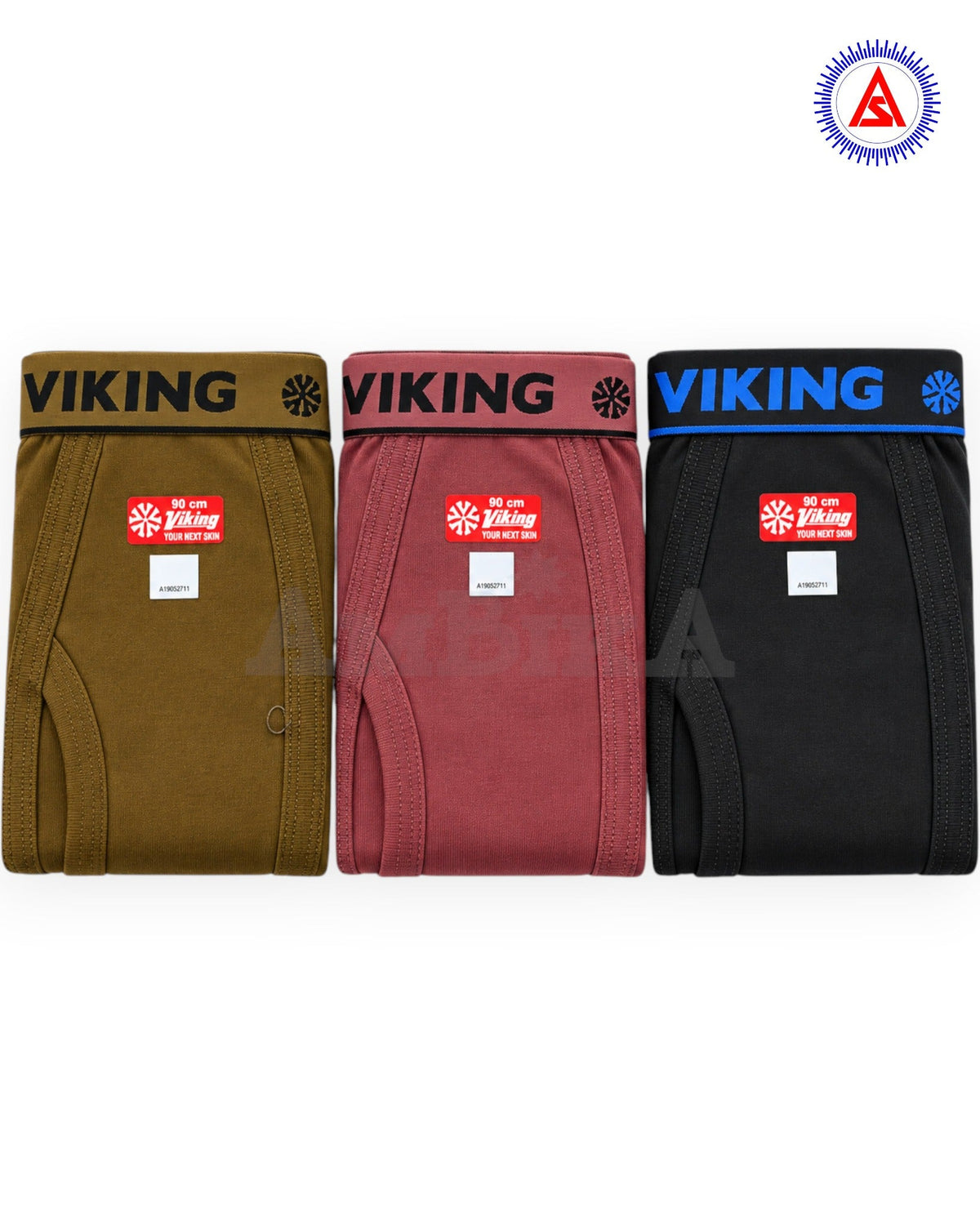 Viking Manford cotton trunks assorted black mustard and maroon colours