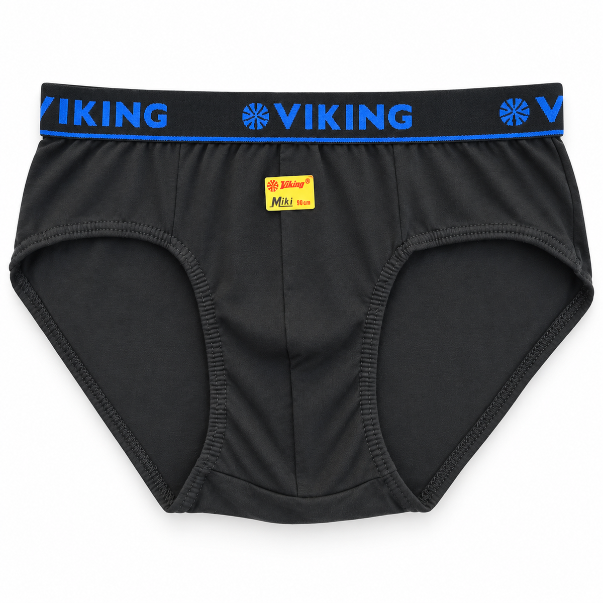Viking Miki charcoal men's brief with branded outer elastic waistband