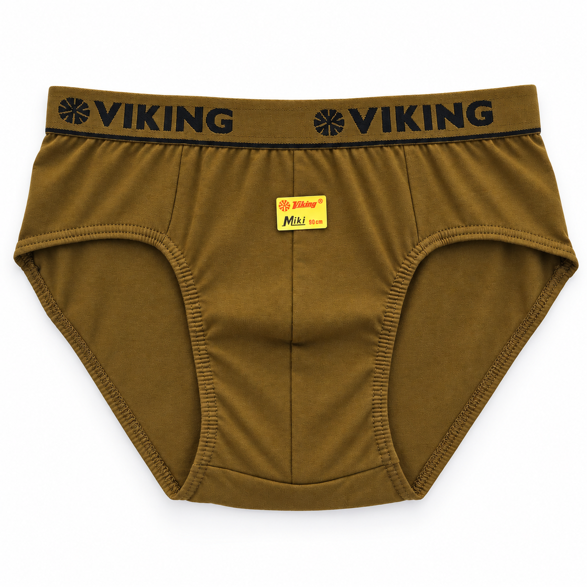 Viking Miki olive men's brief with branded outer elastic waistband