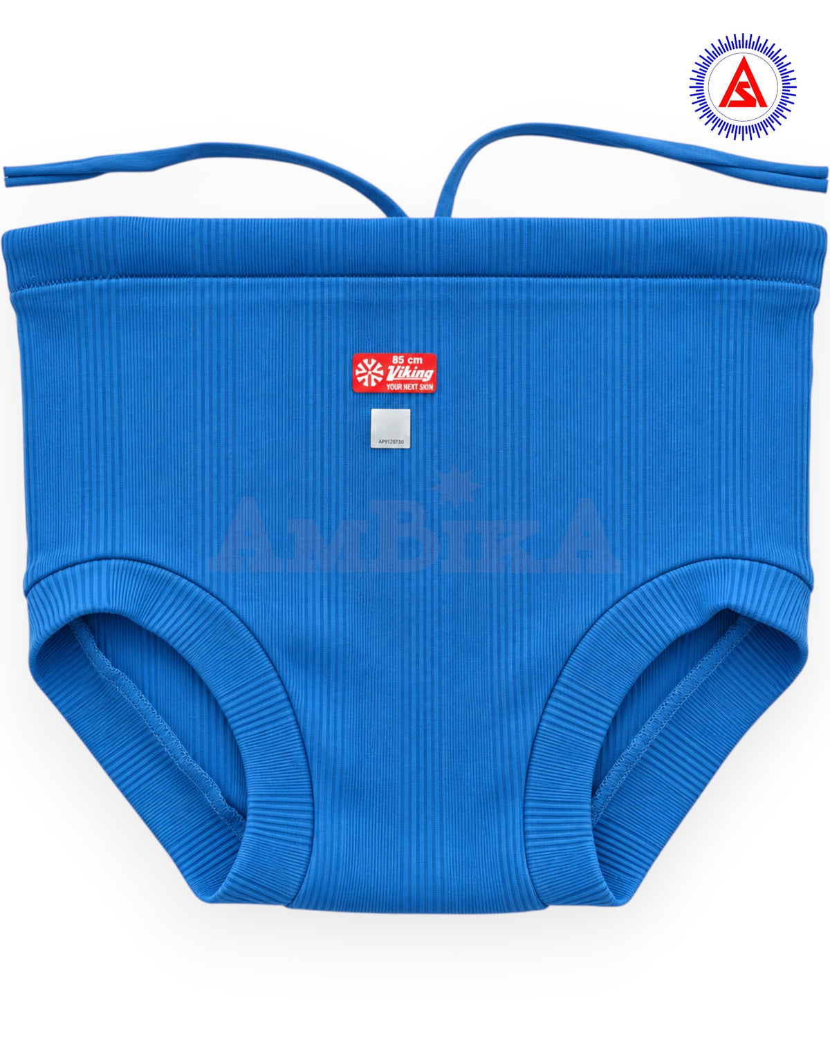 Viking ribbed nada brief in blue with adjustable drawstring